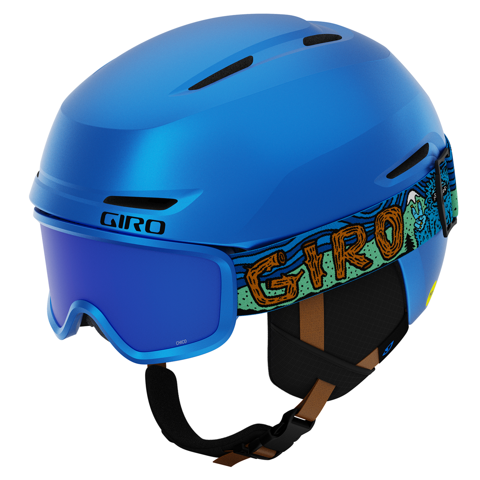 Giro Spur Flash Combo Unisex, blau, Grösse: S