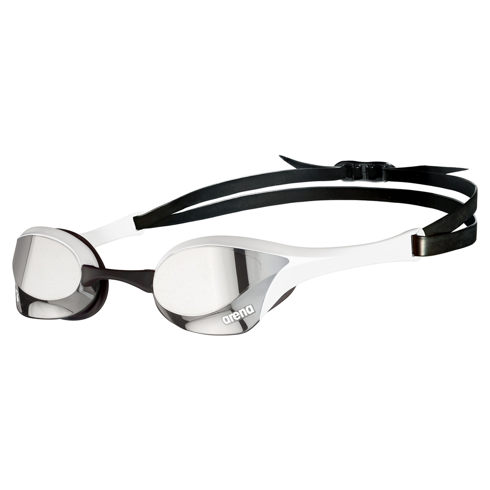 Arena Cobra Ultra Swipe Mirror Schwimmbrille schwarz, Harte GläserVerspiegelte Gläser