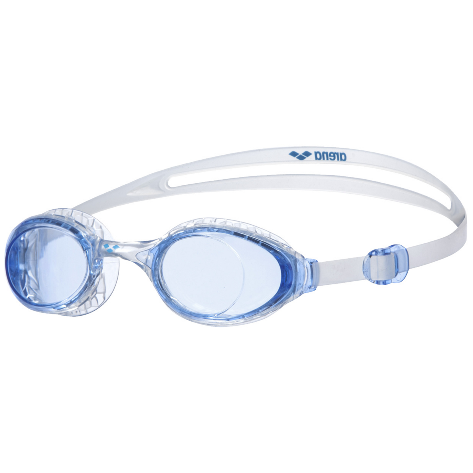 Image of Arena Air-Soft Goggle Schwimmbrille blau, Harte GläserUnverspiegelte Gläser