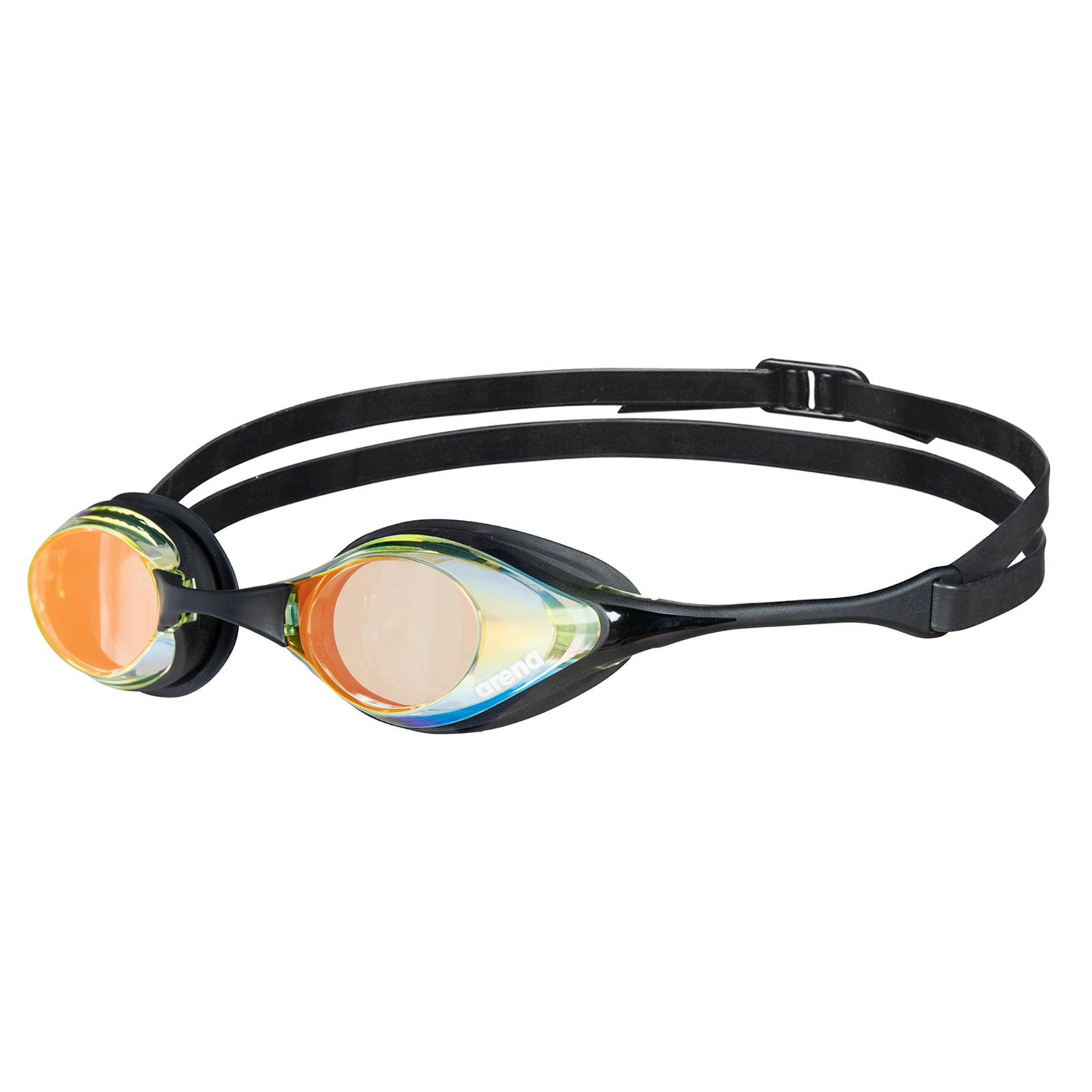 Image of Arena Cobra Original Swipe Mirror Schwimmbrille schwarz, Harte GläserVerspiegelte Gläser
