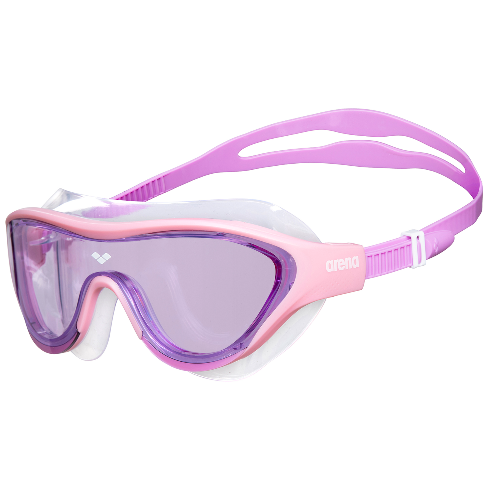 Arena Jr The One Mask Schwimmbrille pink, Harte GläserUnverspiegelte Gläser