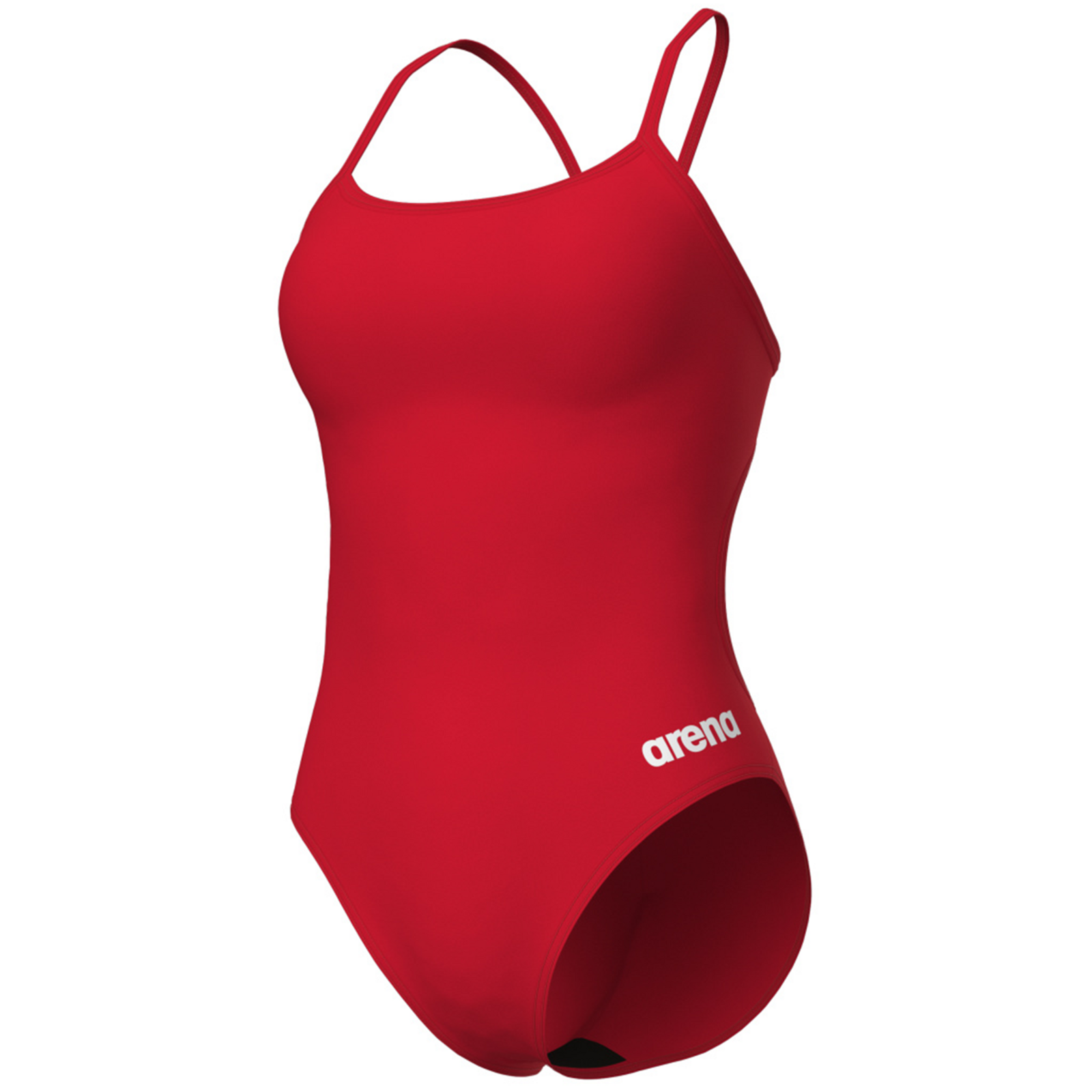 Arena Swimsuit Lace Back Solid Badeanzug Damen, rot, Grösse: D 36