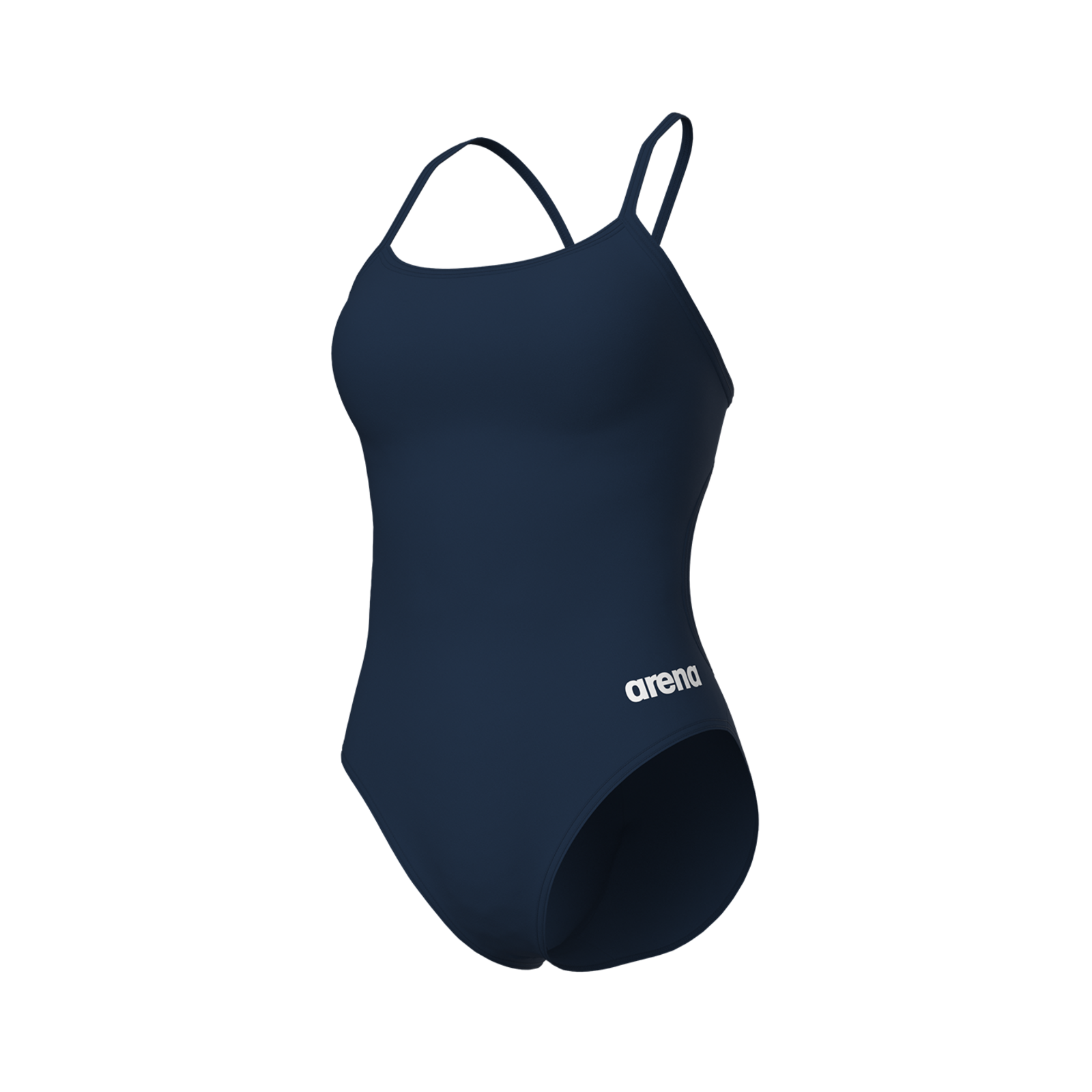 Arena Swimsuit Lace Back Solid Badeanzug Damen, blau, Grösse: D 36