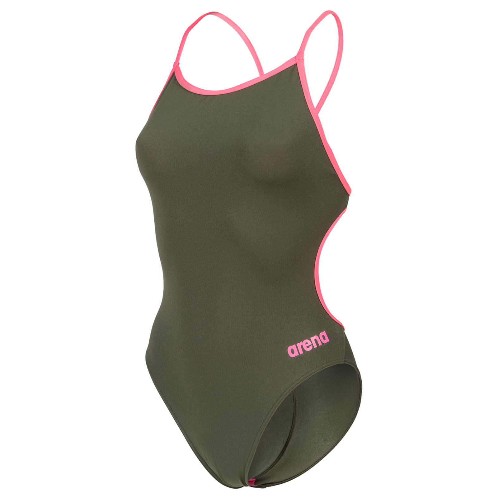 Arena Swimsuit Lace Back Solid Badeanzug Damen, grün, Grösse: D 40