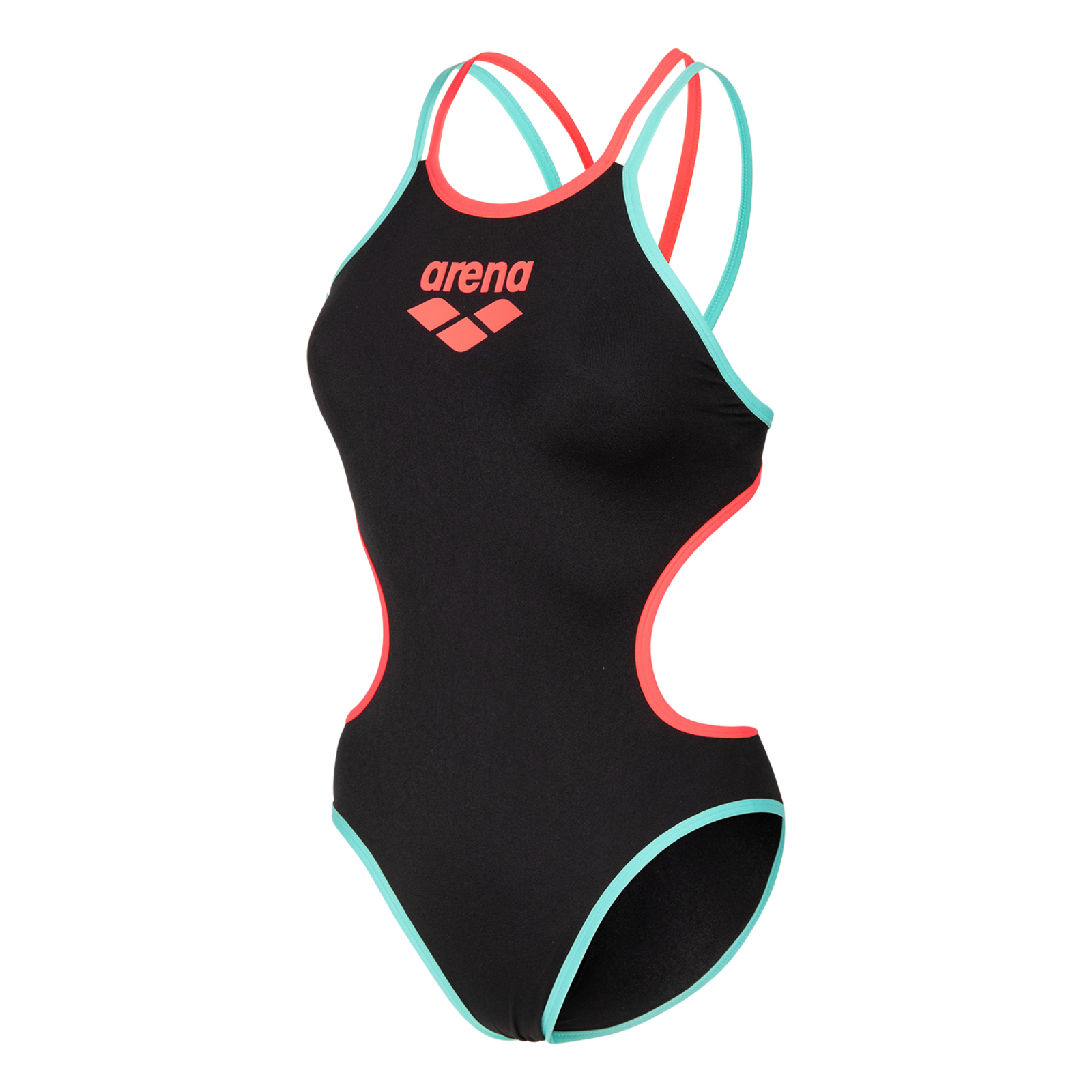 Arena W Arena One Double Cross Back One Piece Badeanzug Damen, schwarz, Grösse: D 32