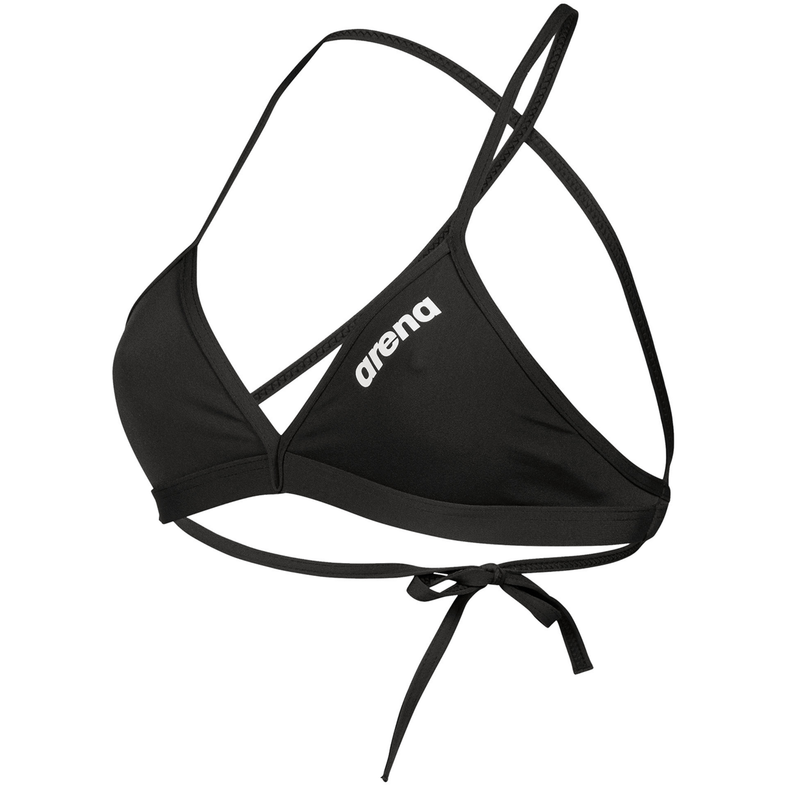 Arena Team Swim Top Tie Back Solid Bikini Damen, schwarz, Grösse: D 32