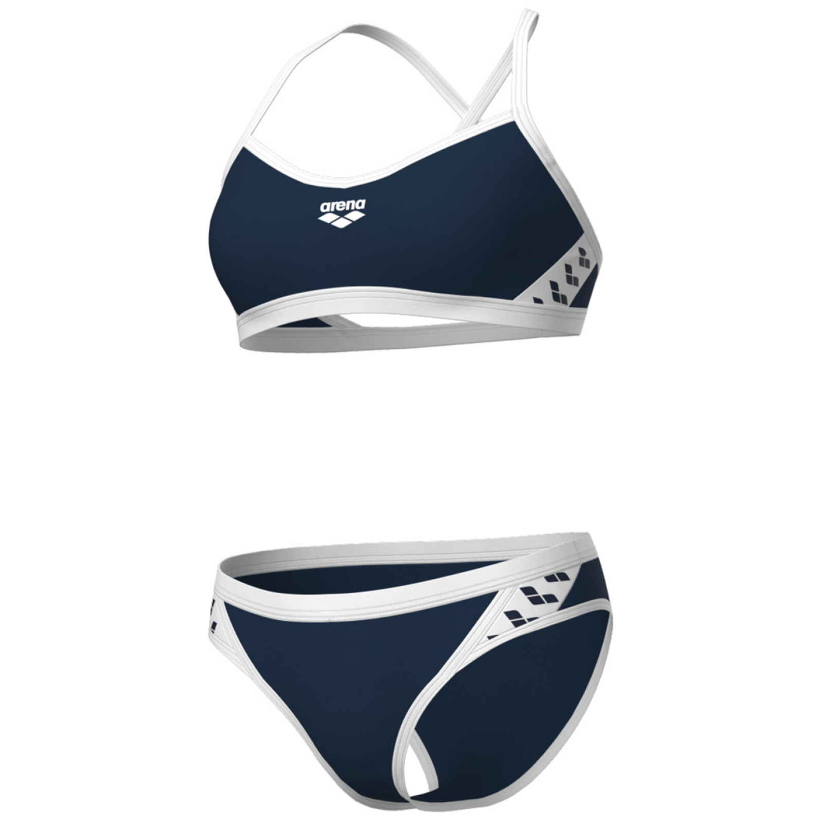 Arena Arena Icons Bikini Cross Back Solid Bikini Damen, blau, Grösse: D 32