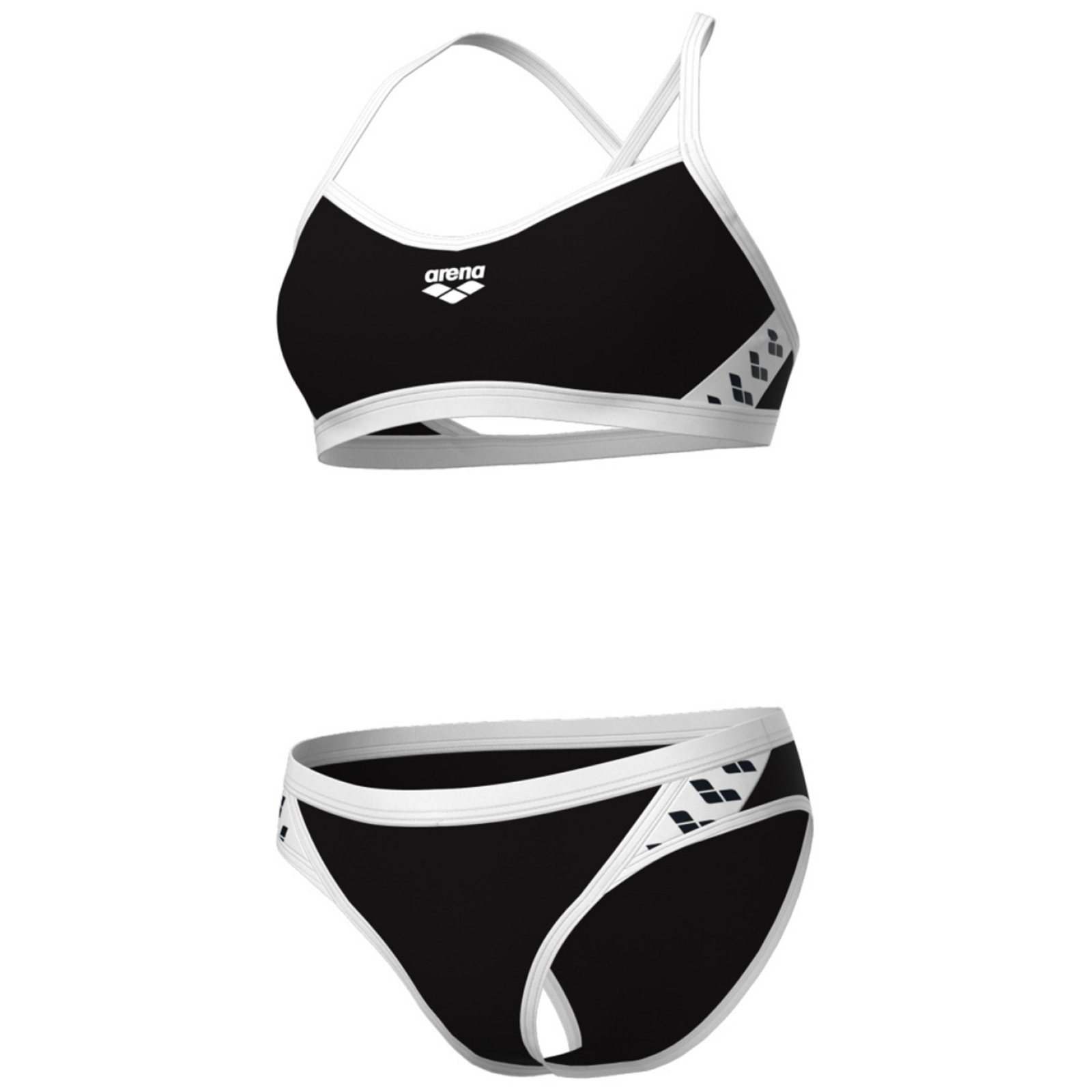 Arena Arena Icons Bikini Cross Back Solid Bikini Damen, schwarz, Grösse: D 42
