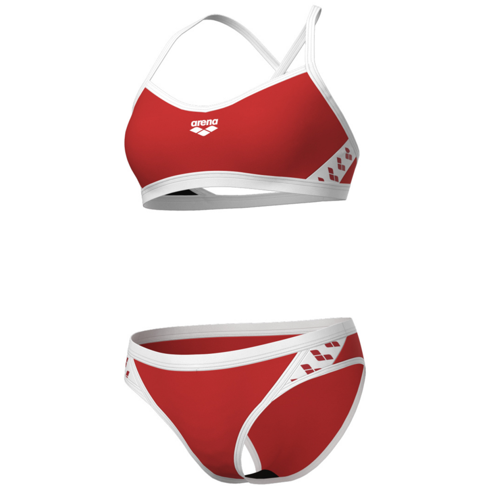 Arena Arena Icons Bikini Cross Back Solid Bikini Damen, rot, Grösse: D 38