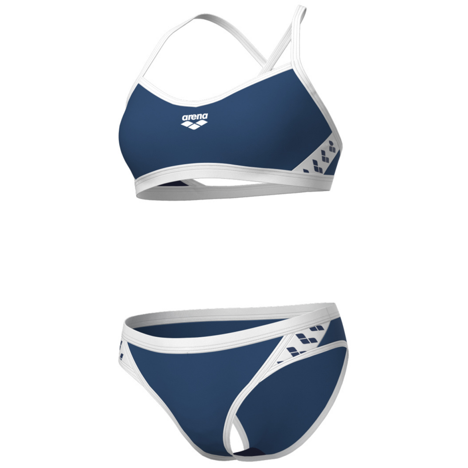 Arena Arena Icons Bikini Cross Back Solid Bikini Damen, blau, Grösse: D 34