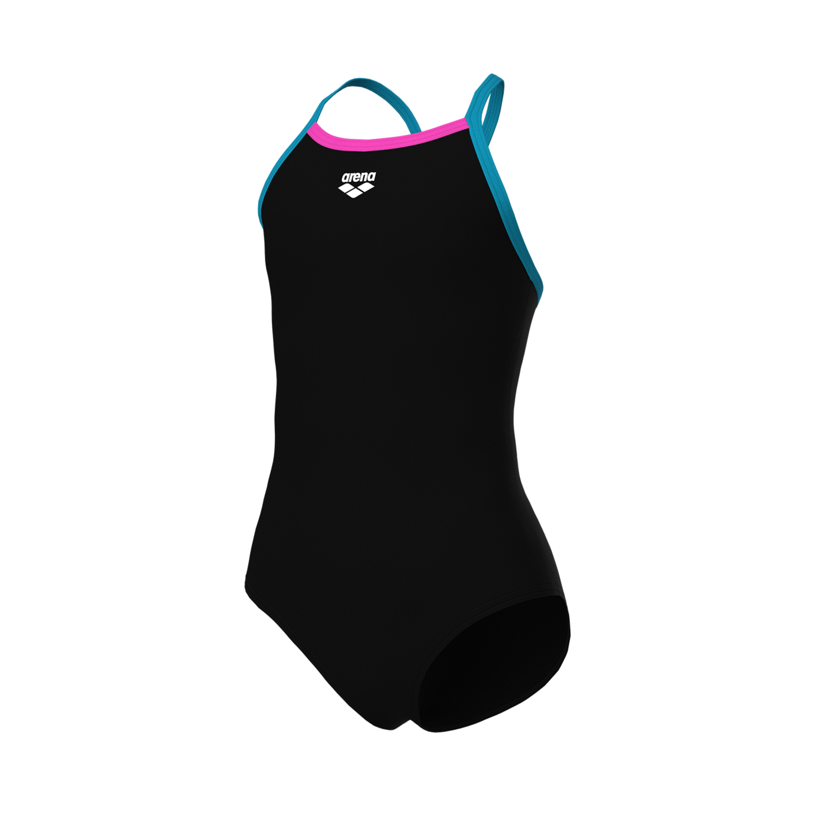 Arena Arena Swimsuit Light Drop Solid Badeanzug Mädchen, schwarz, Grösse: 128