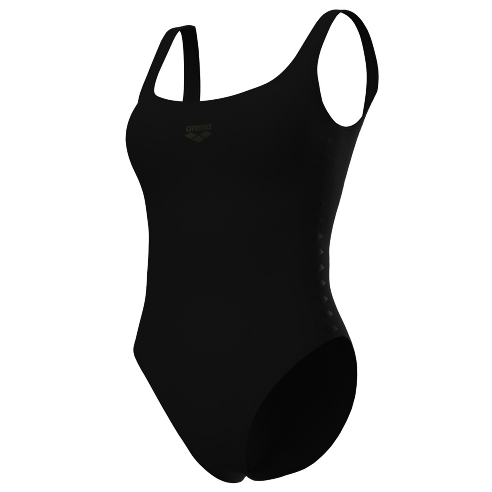 Arena W Arena Team Stripe Swimsuit U Back Badeanzug Damen, schwarz, Grösse: XL