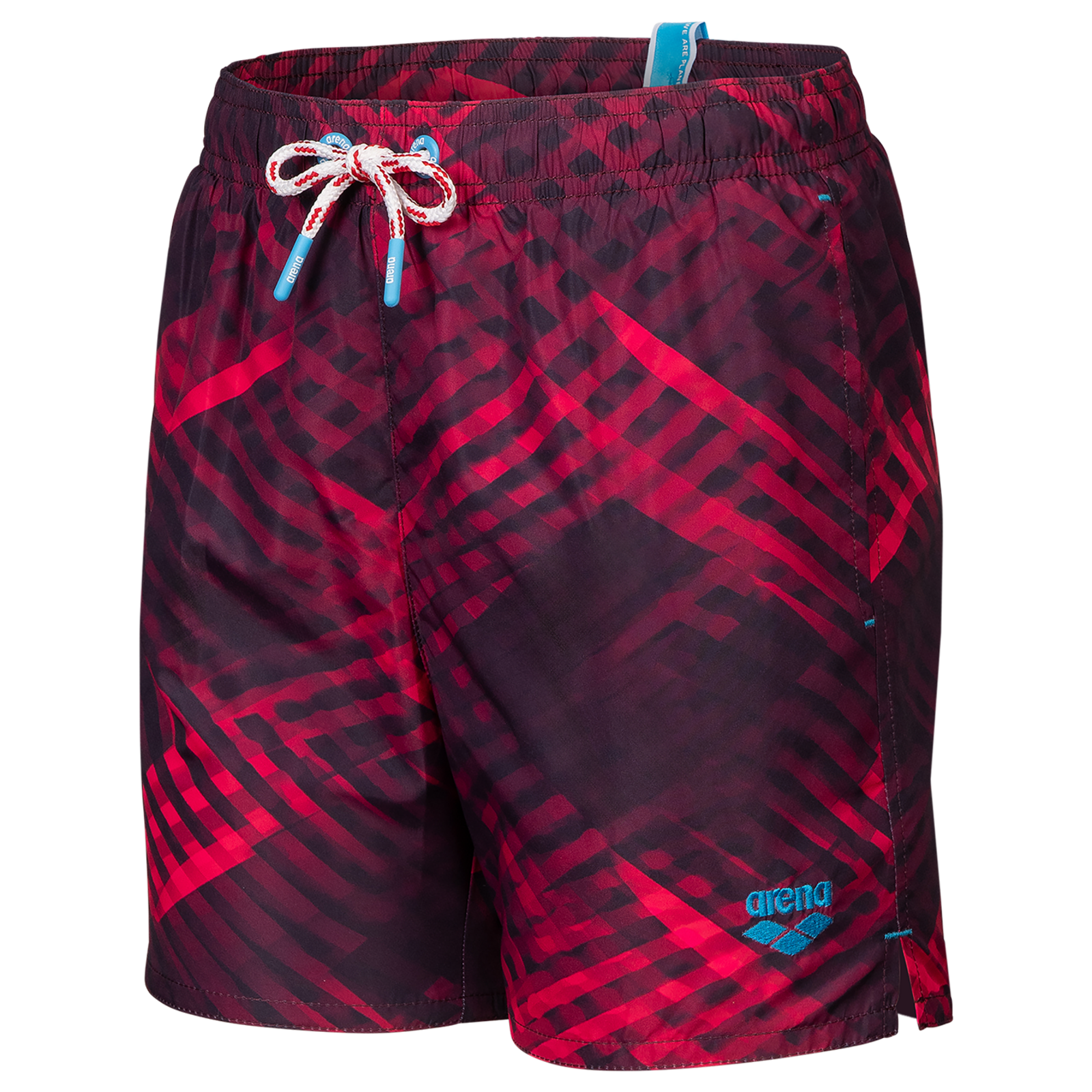 Arena B Beach Boxer Allover Beach Short Jungen, rot, Grösse: 164
