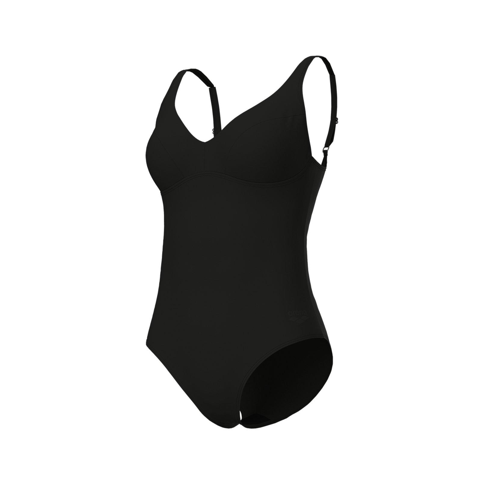 Arena W Arena Swimsuit Victoria U Back Solid Badeanzug Damen, schwarz, Grösse: D 40