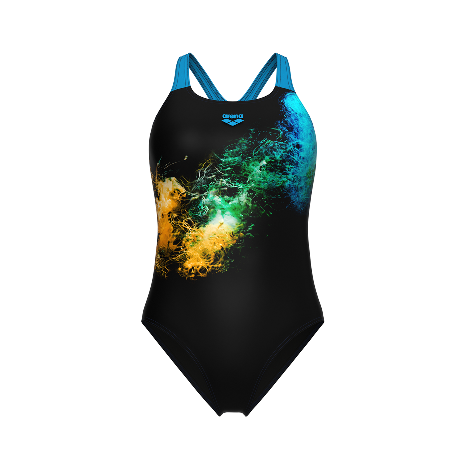 Arena W Arena Vibrant Swimsuit Swim Pro Back Badeanzug Damen, schwarz, Grösse: D 44
