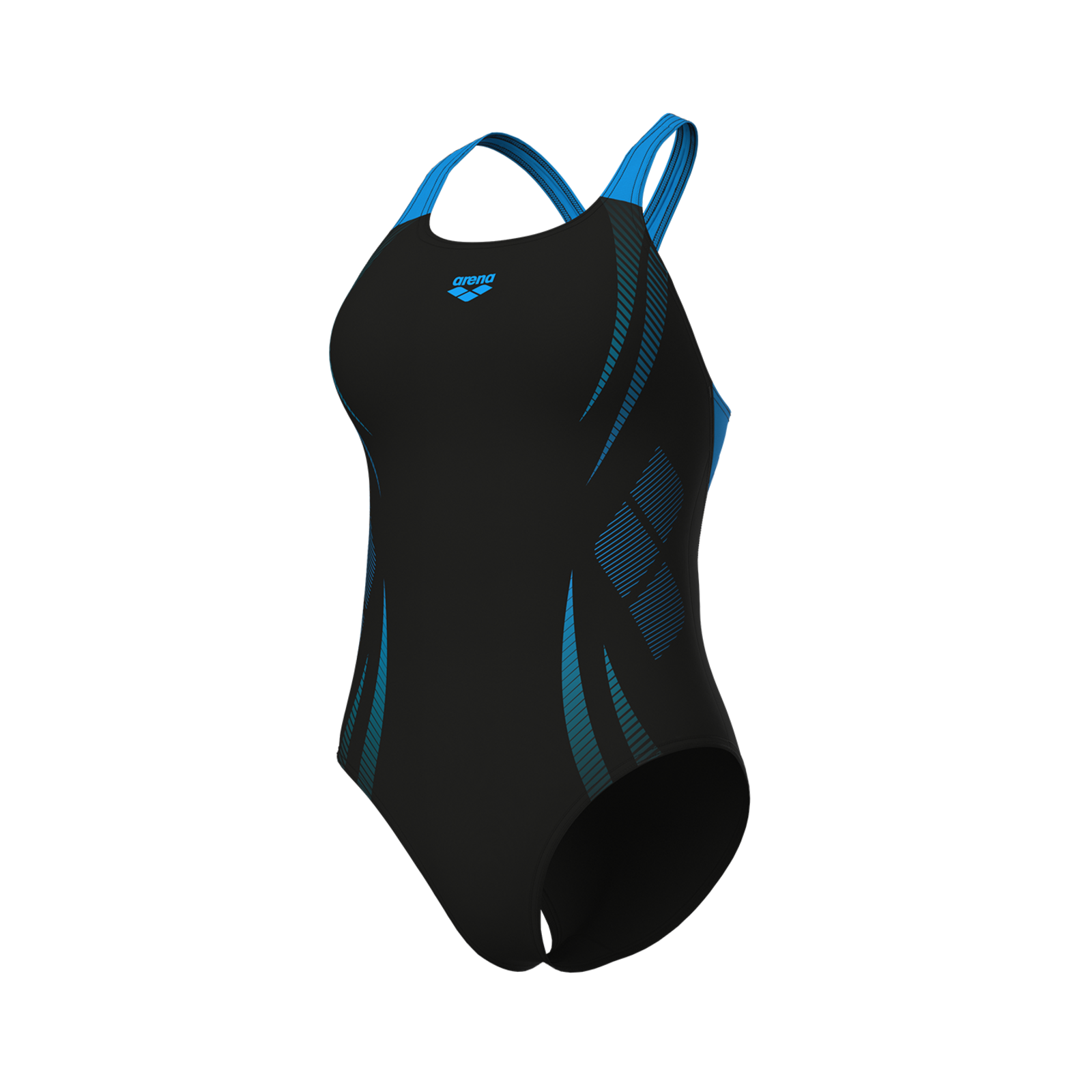 Arena W Arena Poseidonia Swimsuit Swim Pro Back Lb Badeanzug Damen, schwarz, Grösse: D 40