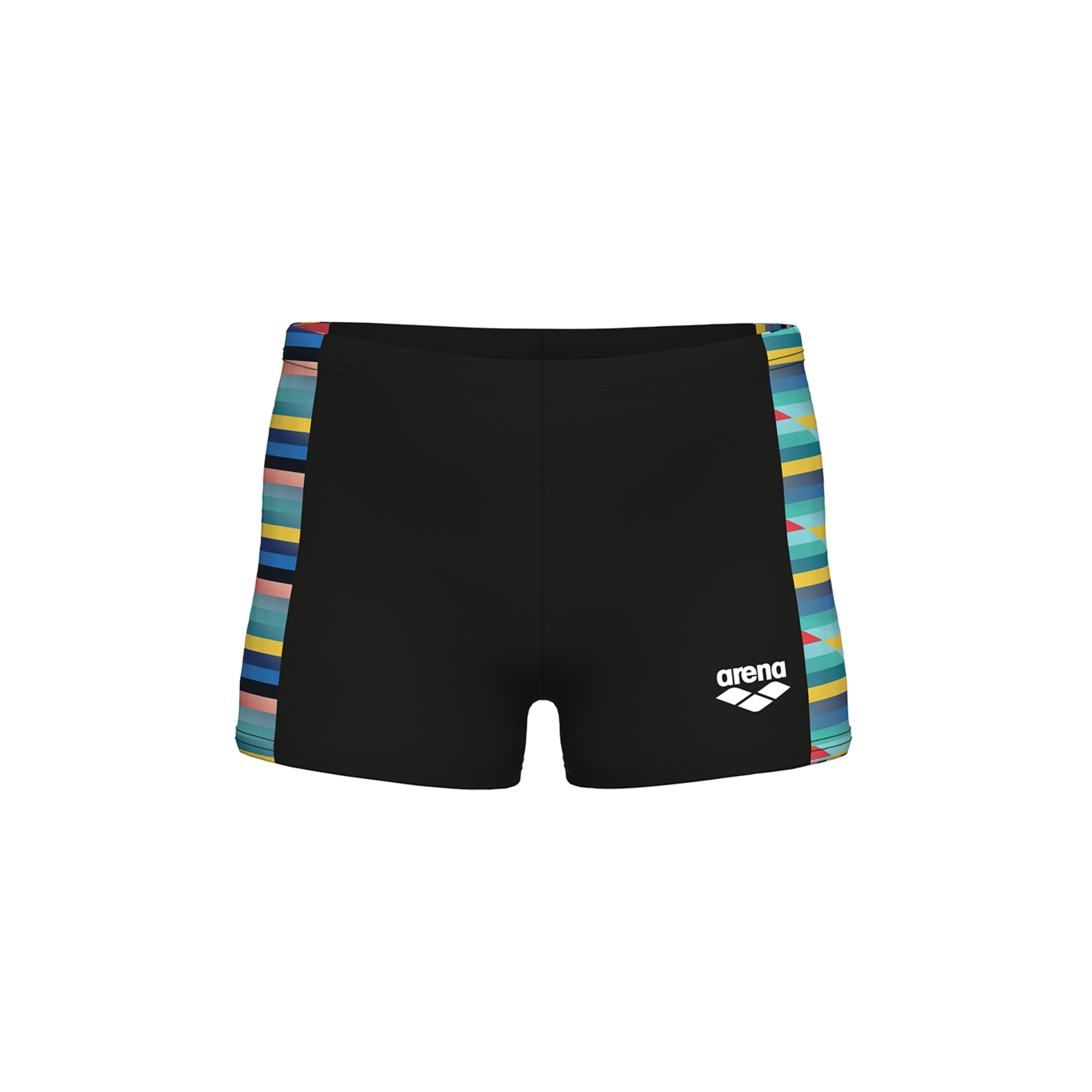 Arena B Arena Racing Stripe Swim Short Jungen, schwarz, Grösse: 128