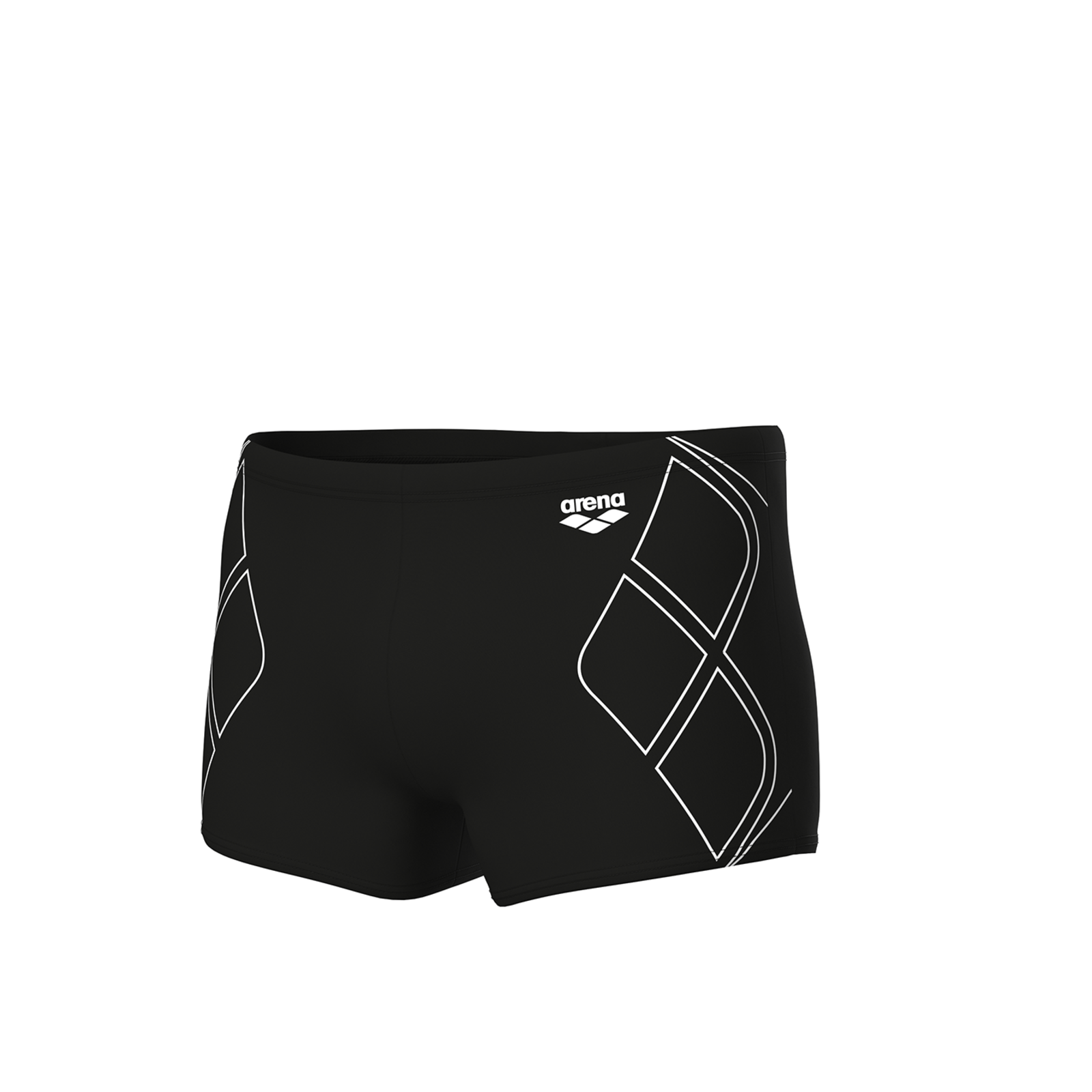 Arena M Arena Graphic Swim Short Swim Short Herren, schwarz, Grösse: D 5