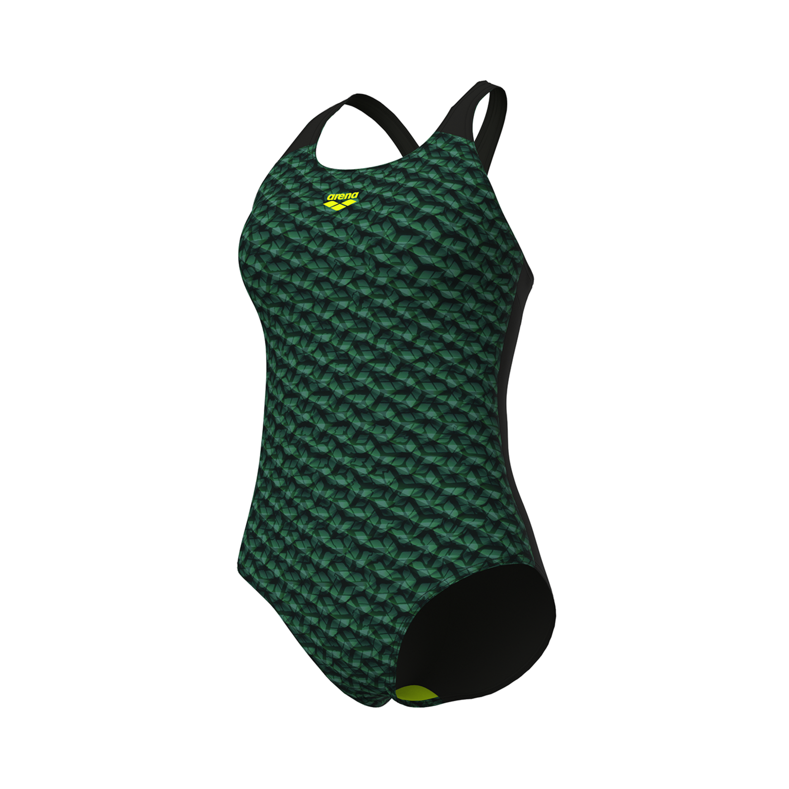 Arena W Arena Monogram Swimsuit Control Pro Low B Badeanzug Damen, grün, Grösse: D 46