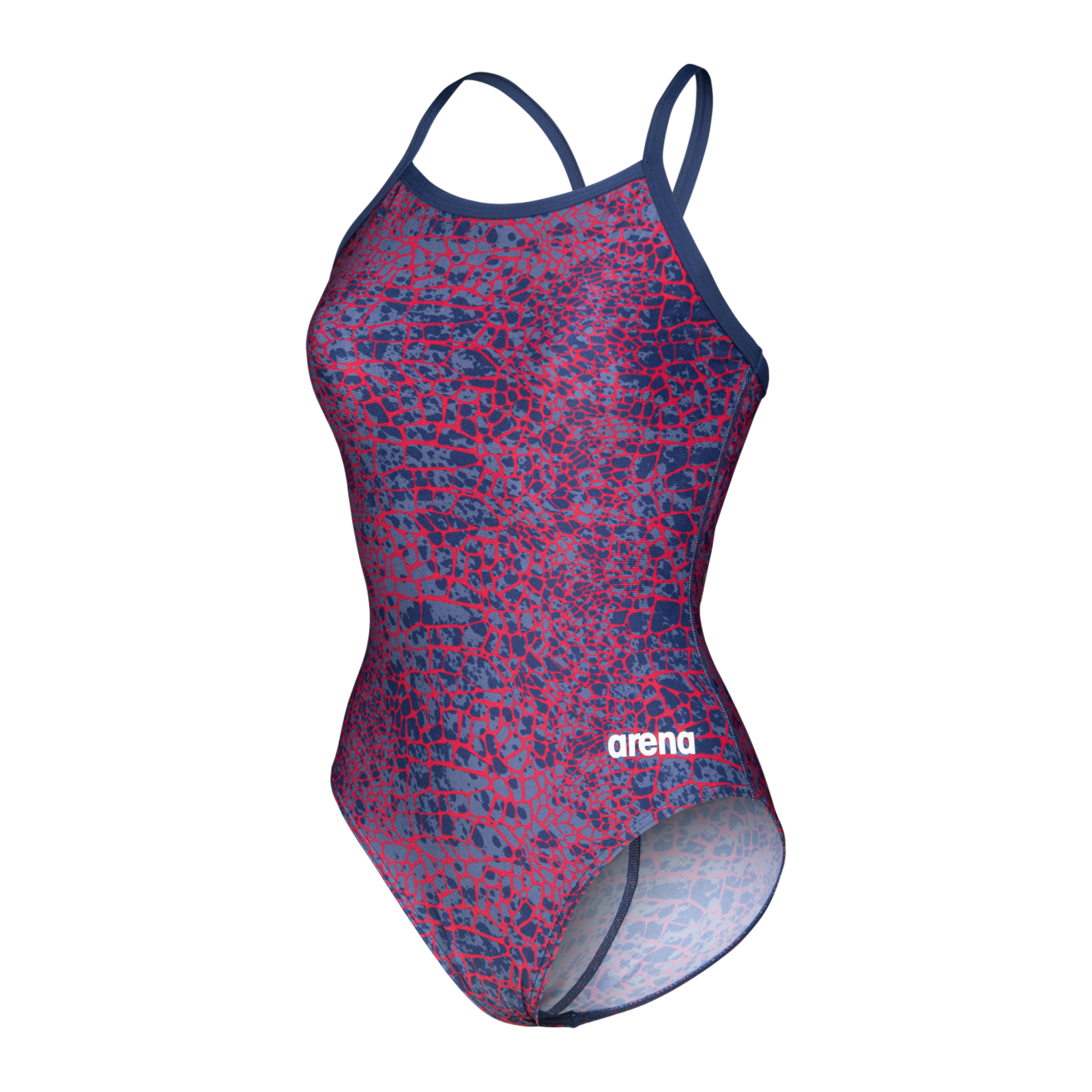 Arena W Arena Snakeskin Swimsuit Lightdrop Back Badeanzug Damen, mehrfarbig, Grösse: D 40