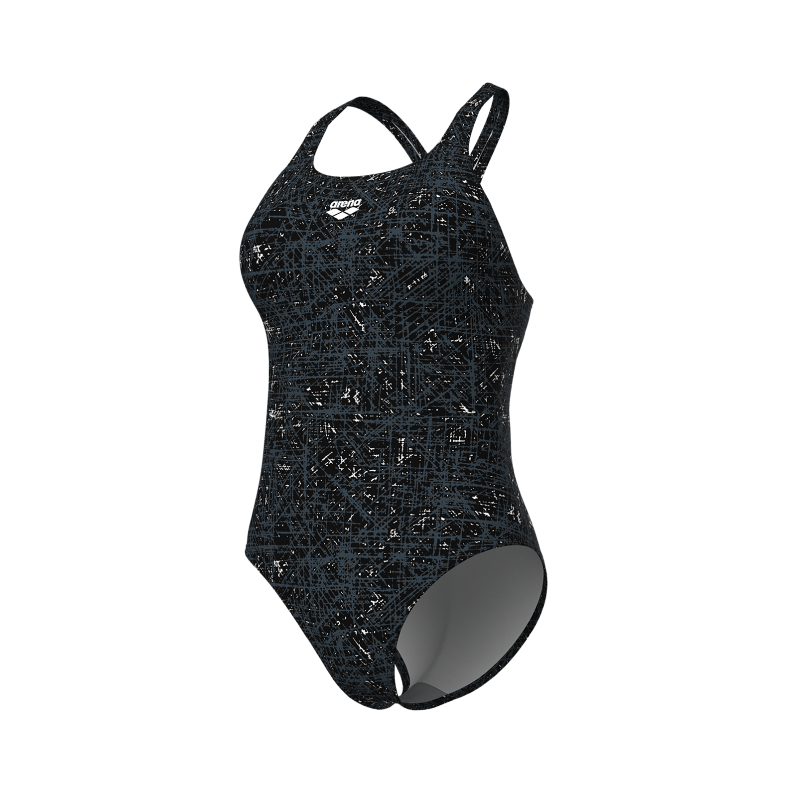 Arena W Arena Ribbed Swimsuit Swim Pro Back Badeanzug Damen, schwarz, Grösse: D 40