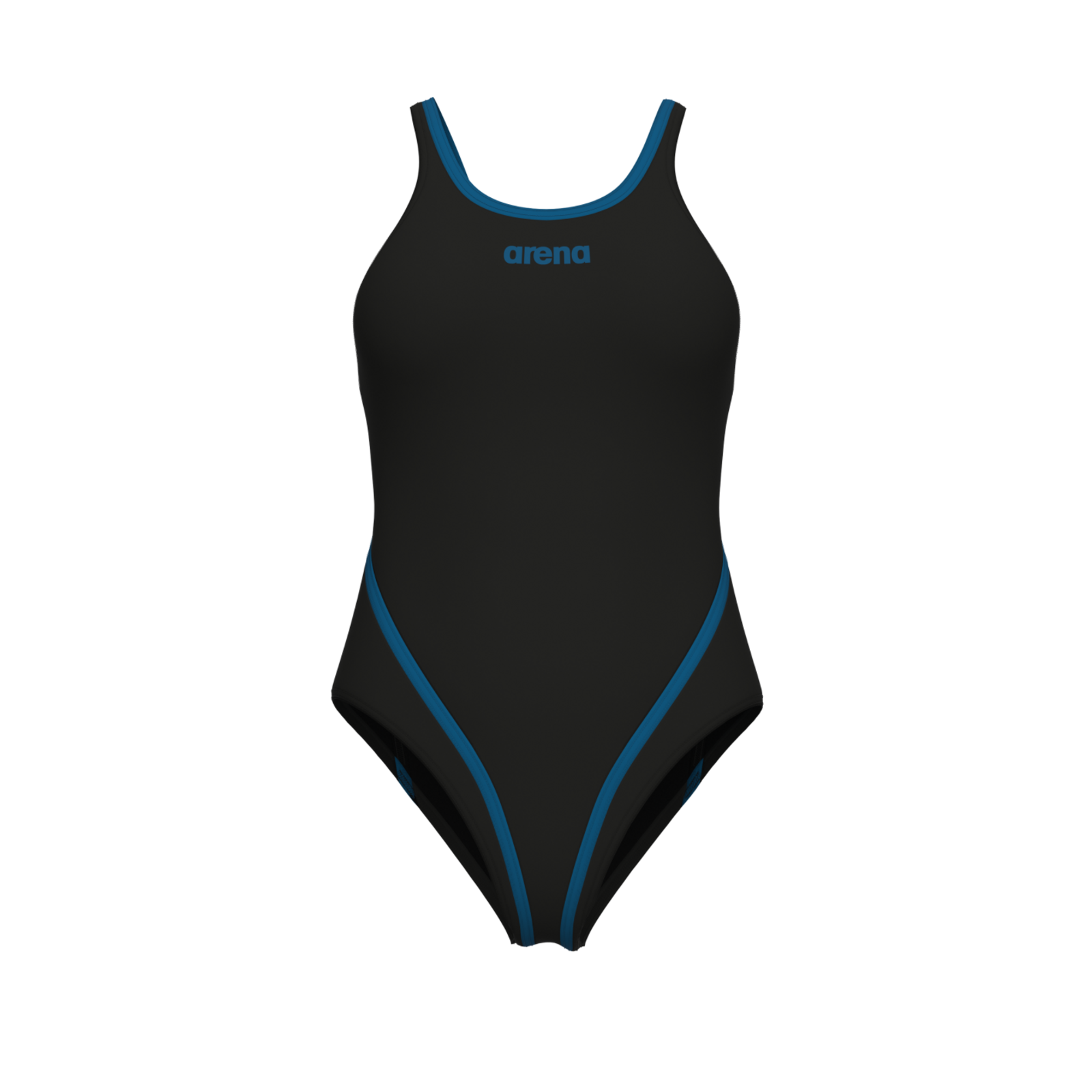 Image of Arena W Arena Solid Swimsuit Tech Back Badeanzug Damen, schwarz, Grösse: D 30