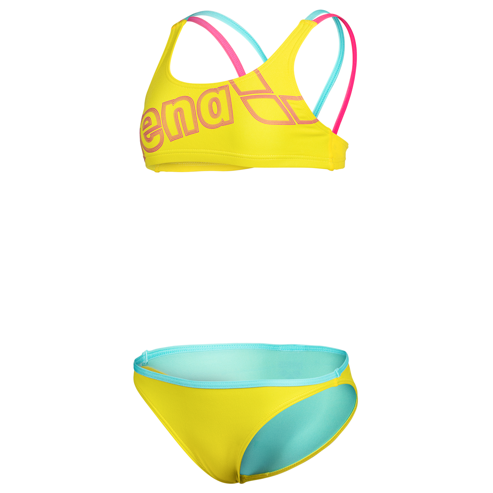 Arena G Arena Logo Swimsuit Two Pieces Bikini Set Mädchen, gelb, Grösse: 128