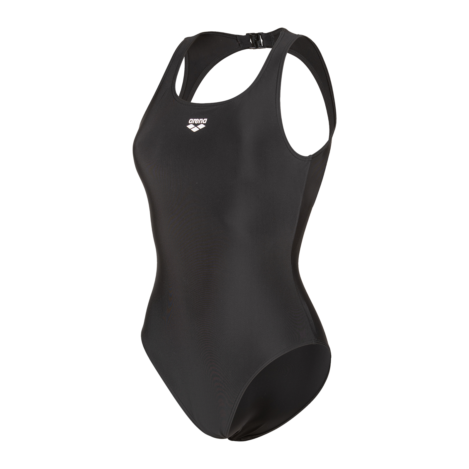 Arena W Arena O Back Swimsuit Solid One Piece Badeanzug Damen, schwarz, Grösse: D 38