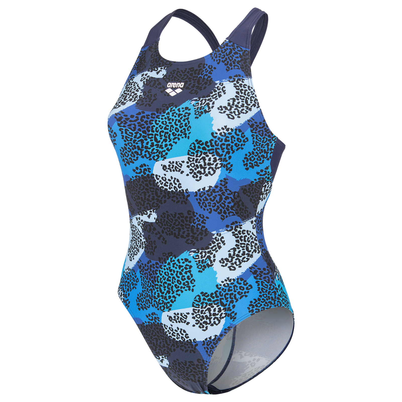 Image of Arena W Arena Camo Swimsuit V Back L Badeanzug Damen, mehrfarbig, Grösse: D 34