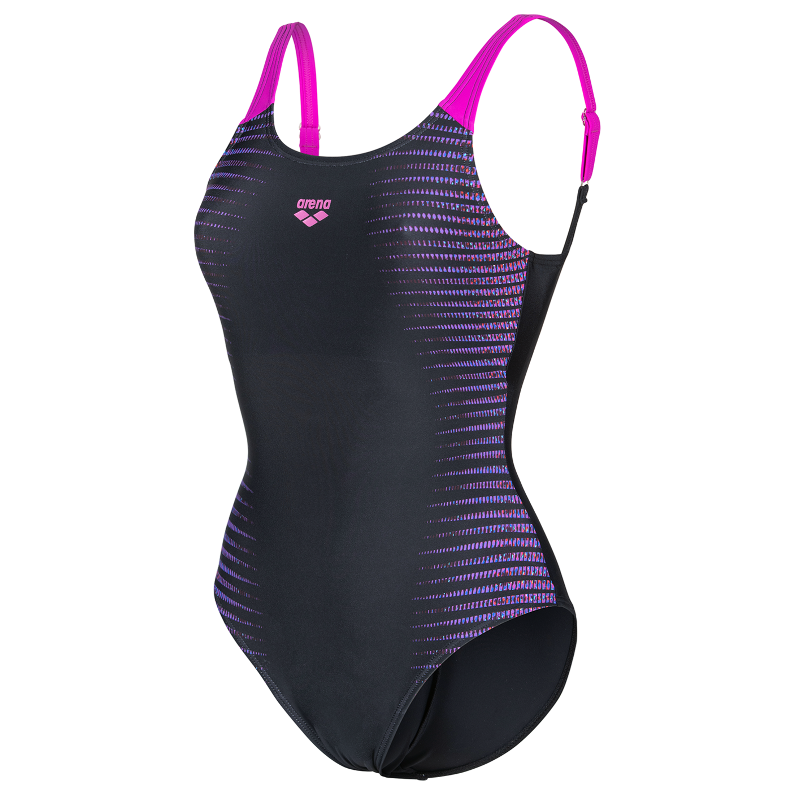 Arena W Arena Side Placement Swimsuit U Back B Badeanzug Damen, schwarz, Grösse: D 42