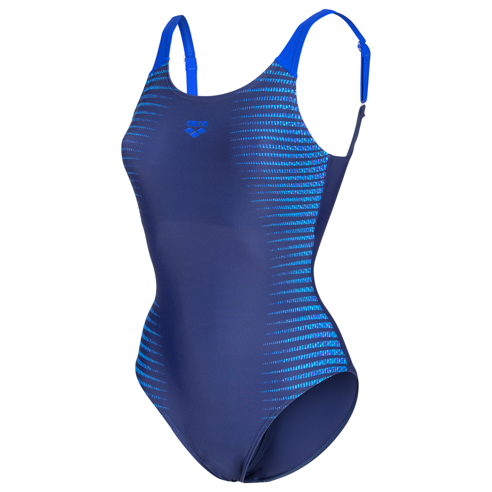 Arena W Arena Side Placement Swimsuit U Back B Badeanzug Damen, blau, Grösse: D 42