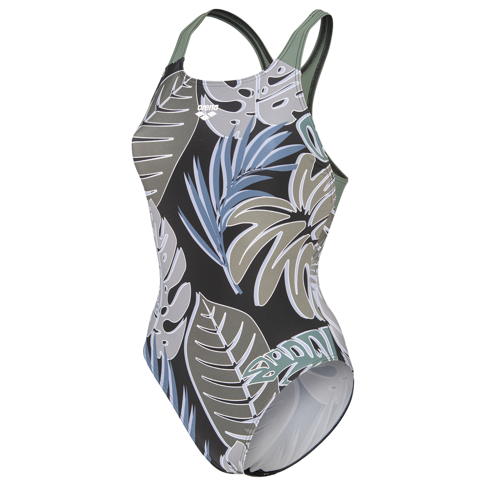 Image of Arena W Arena Forest Swimsuit Swim Pro Back L Badeanzug Damen, schwarz, Grösse: D 34