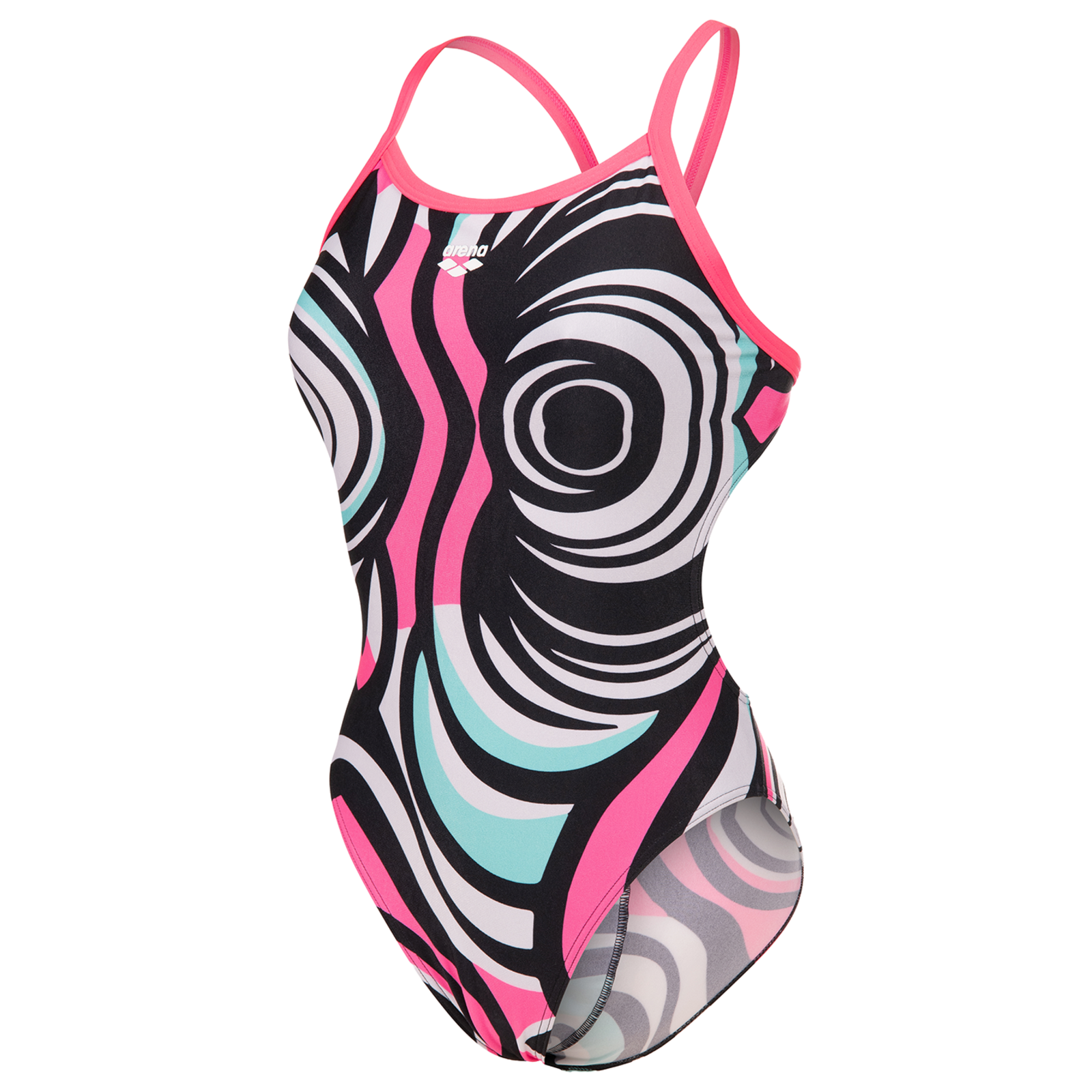 Image of Arena W Arena Illusion Swimsuit Challenge Back Badeanzug Damen, mehrfarbig, Grösse: D 34