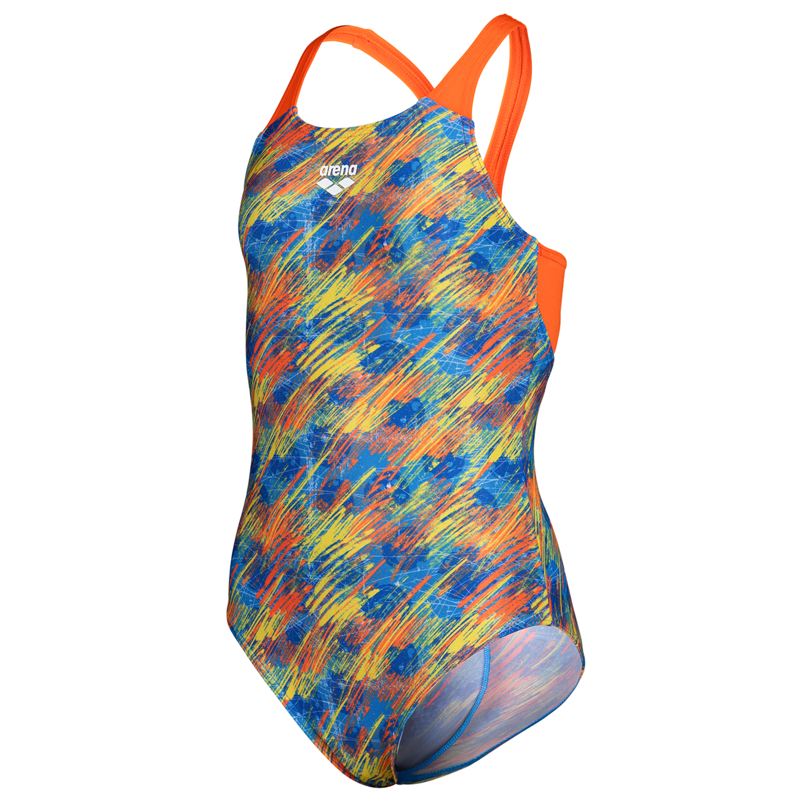 Image of Arena G Arena Draft Swimsuit V Back L Badeanzug Mädchen, mehrfarbig, Grösse: 116