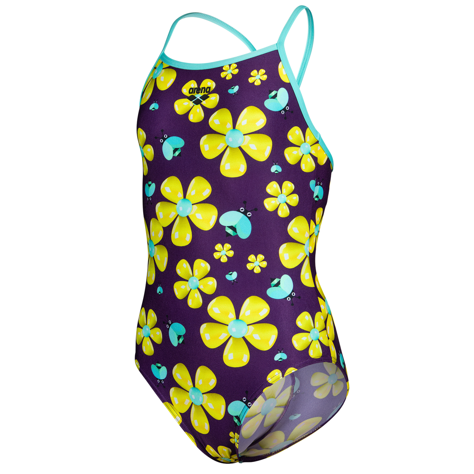 Arena G Arena Spring Swimsuit Lightdrop Back Badeanzug Mädchen, violett, Grösse: 128