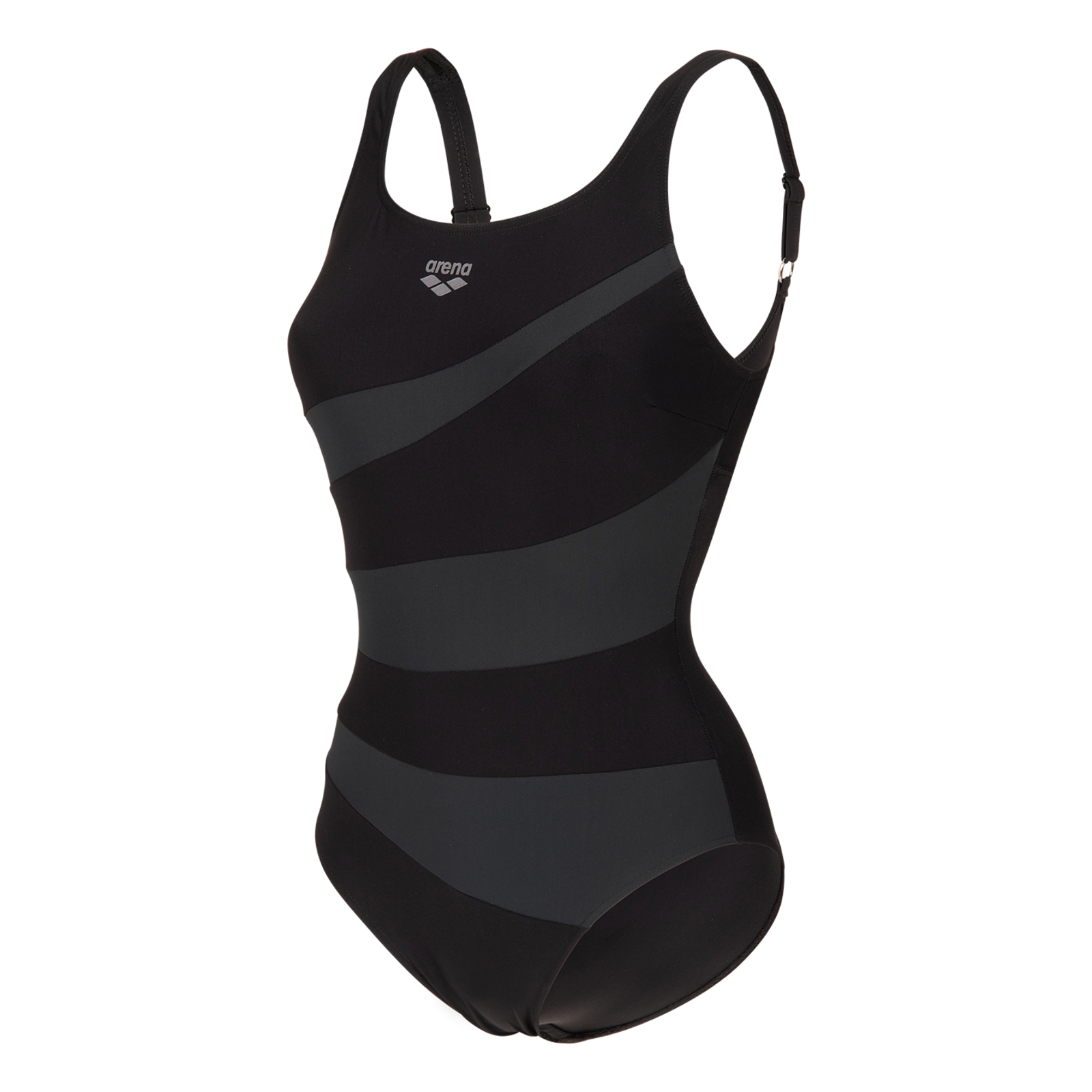 Image of Arena W Arena Isabella Swimsuit Wing Back C Figurformender Badeanzug Damen, schwarz, Grösse: D 36