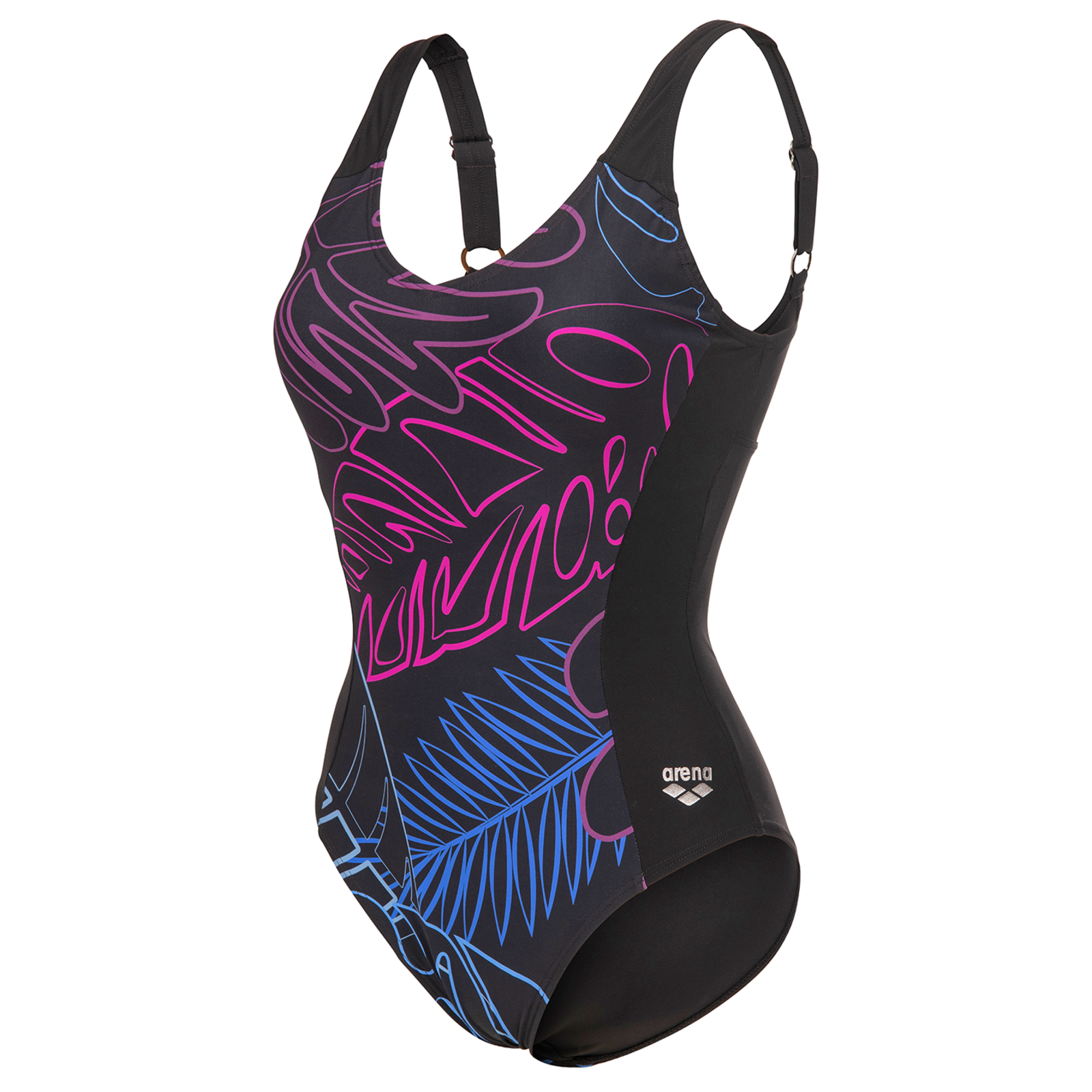 Image of Arena W Arena Swimsuit Mia Wing Back Figurformender Badeanzug Damen, mehrfarbig, Grösse: D 36