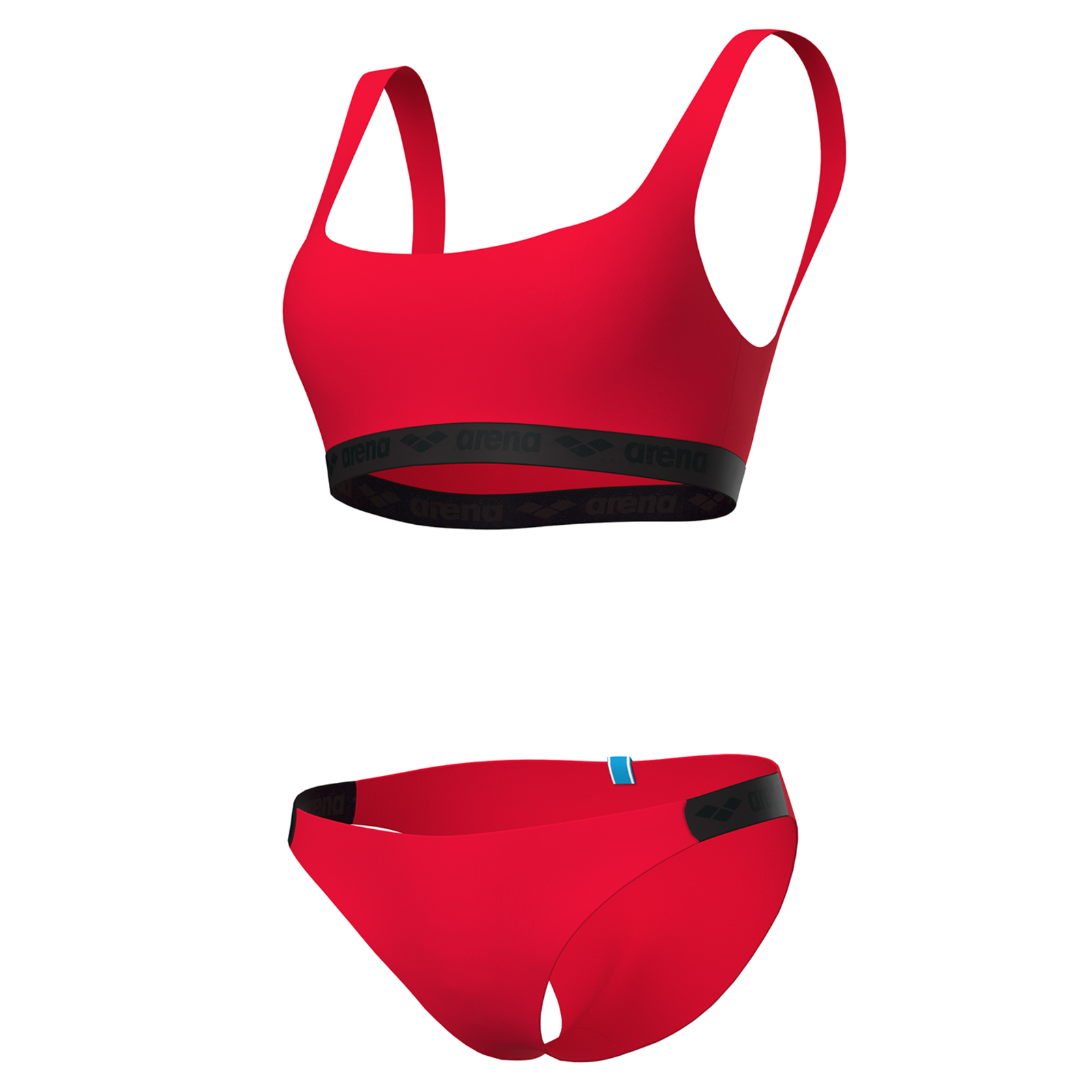 Image of Arena W Arena Elastic Solid Bikini Bandeau Bikini Set Damen, rot, Grösse: L