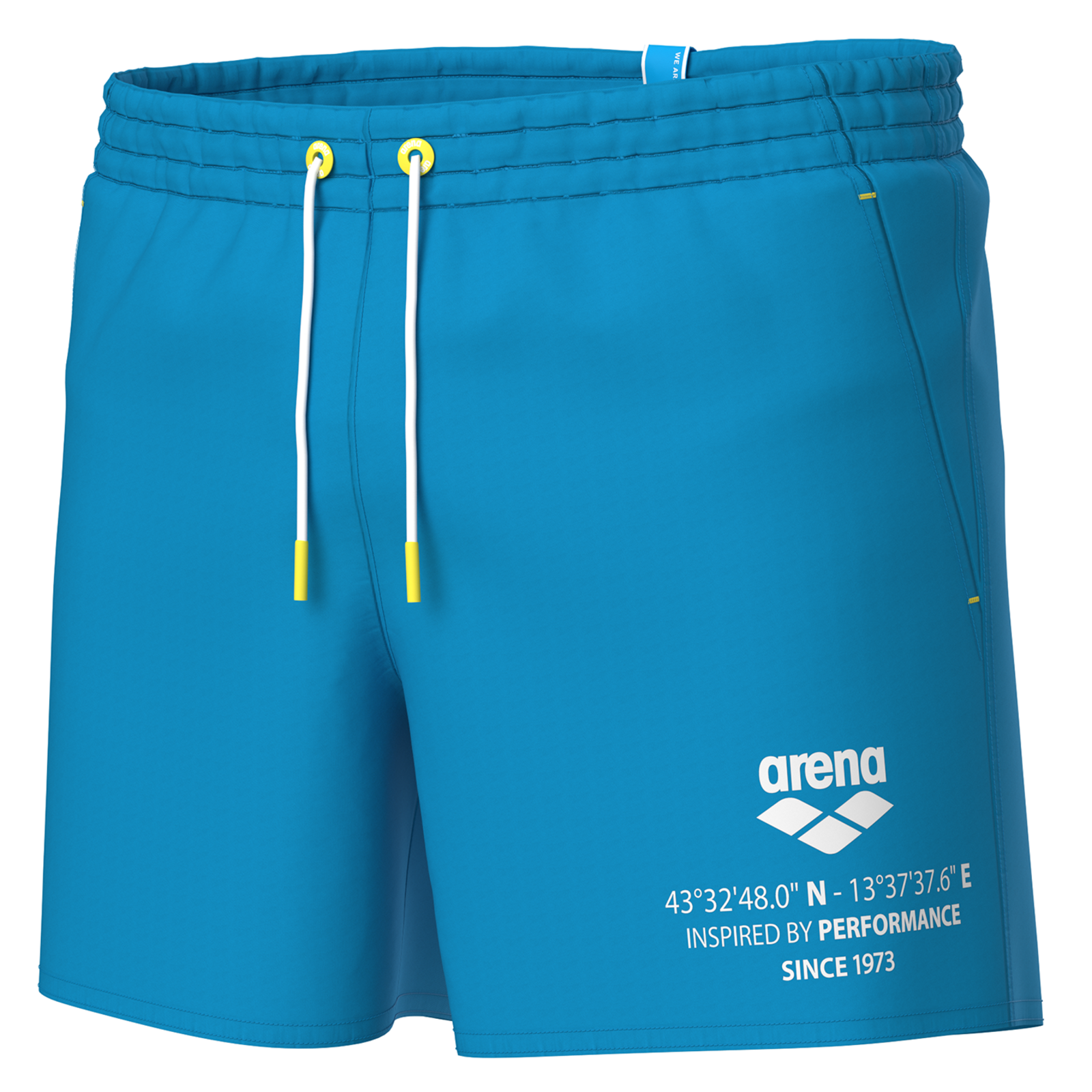 Image of Arena M Arena Graphic Beach Short Beach Short Herren, blau, Grösse: L