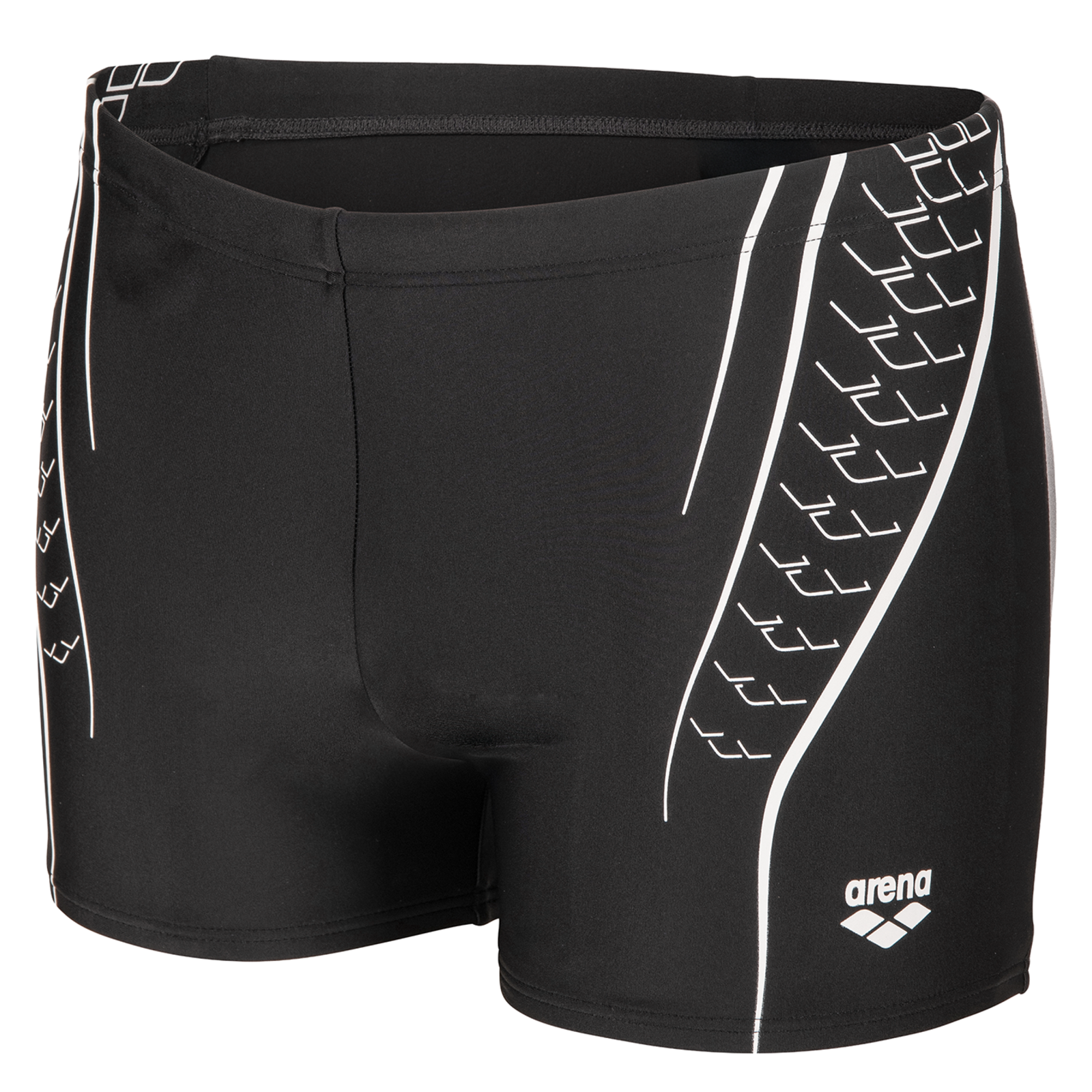 Arena M Arena Double Graphic Swim Short Swim Short Herren, schwarz, Grösse: D 7