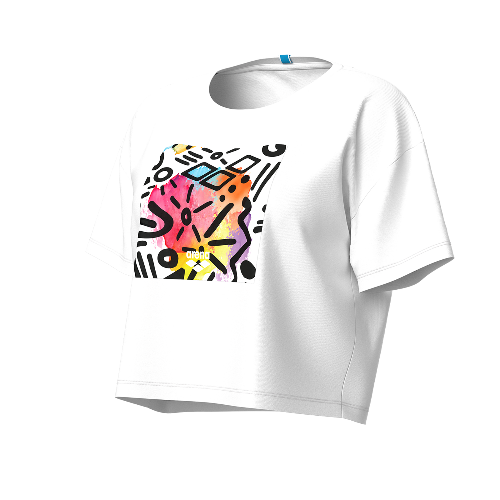 Image of W Arena Graffiti Crop Tee T-Shirt