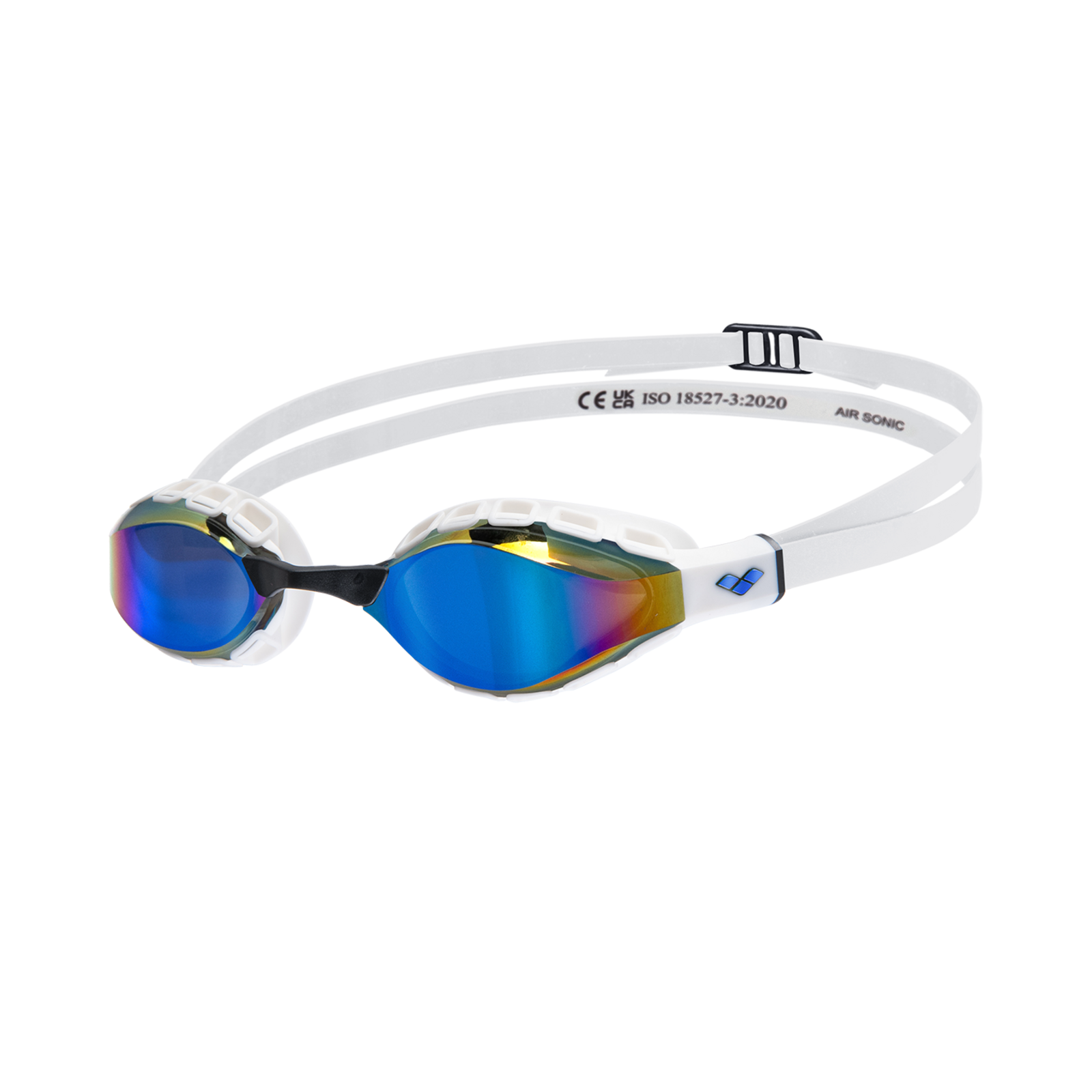 Image of Arena Air Sonic Mirror Schwimmbrille weiss, Harte GläserVerspiegelte Gläser
