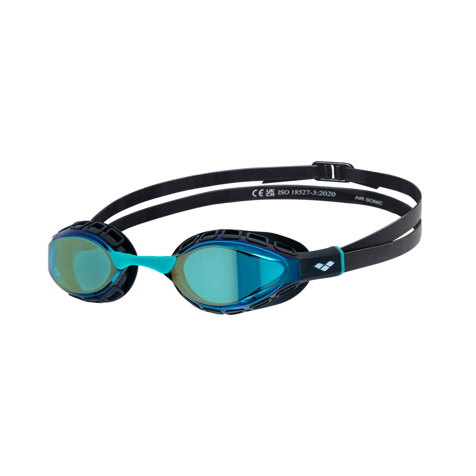 Image of Arena Air Sonic Mirror Schwimmbrille blau, Harte GläserVerspiegelte Gläser