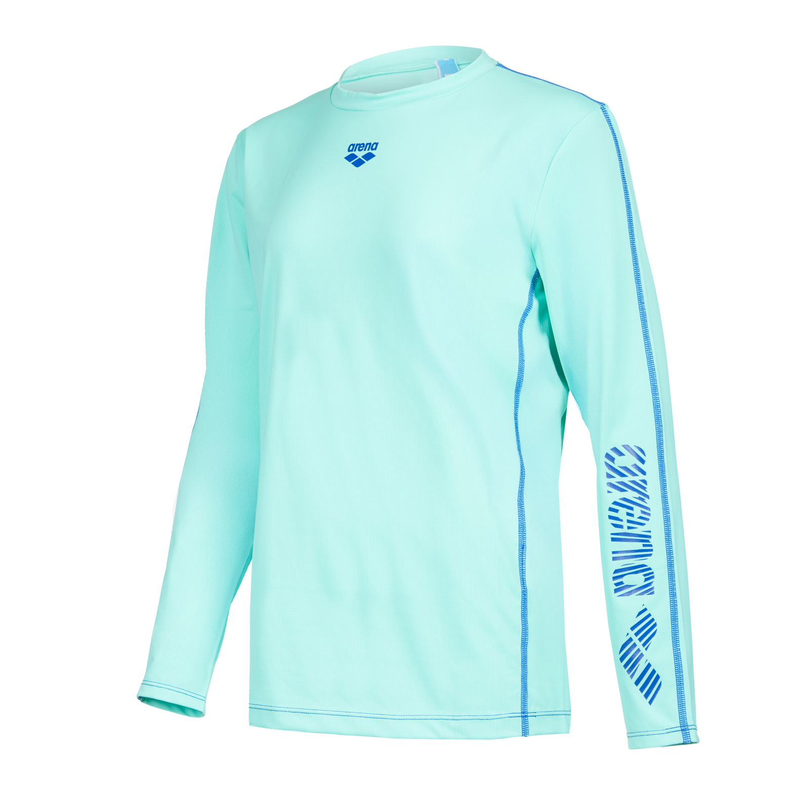 Arena Unisex Jr Arena L/S Swim Shirt UV Shirt JungenMädchenUnisex, blau, Grösse: 128