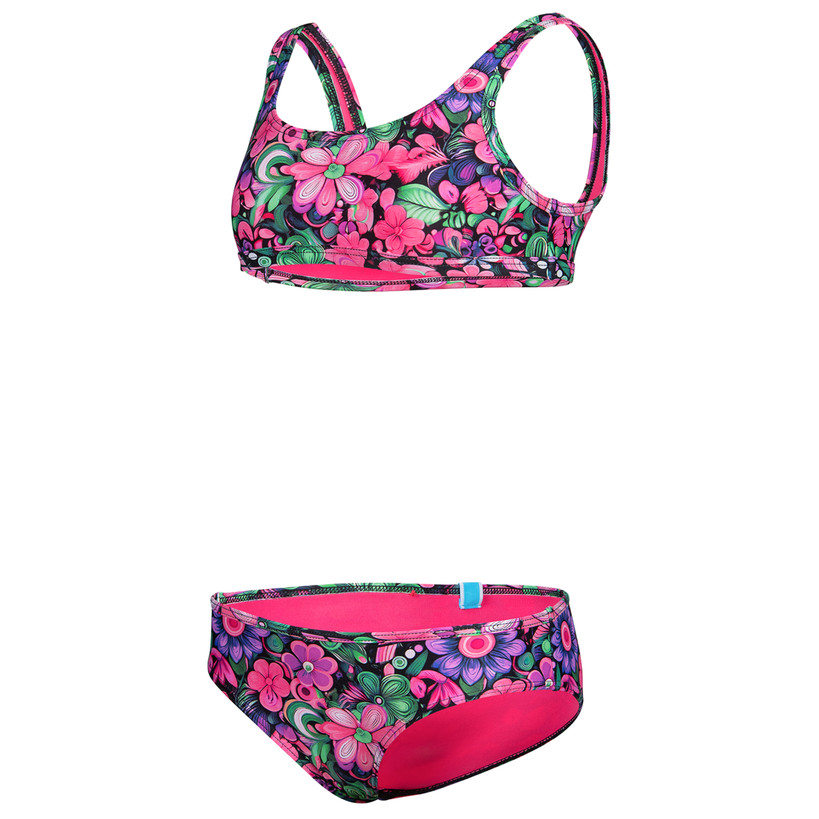 Image of Arena G Arena Water Print Bikini Bralette Bikini Set Mädchen, mehrfarbig, Grösse: 116