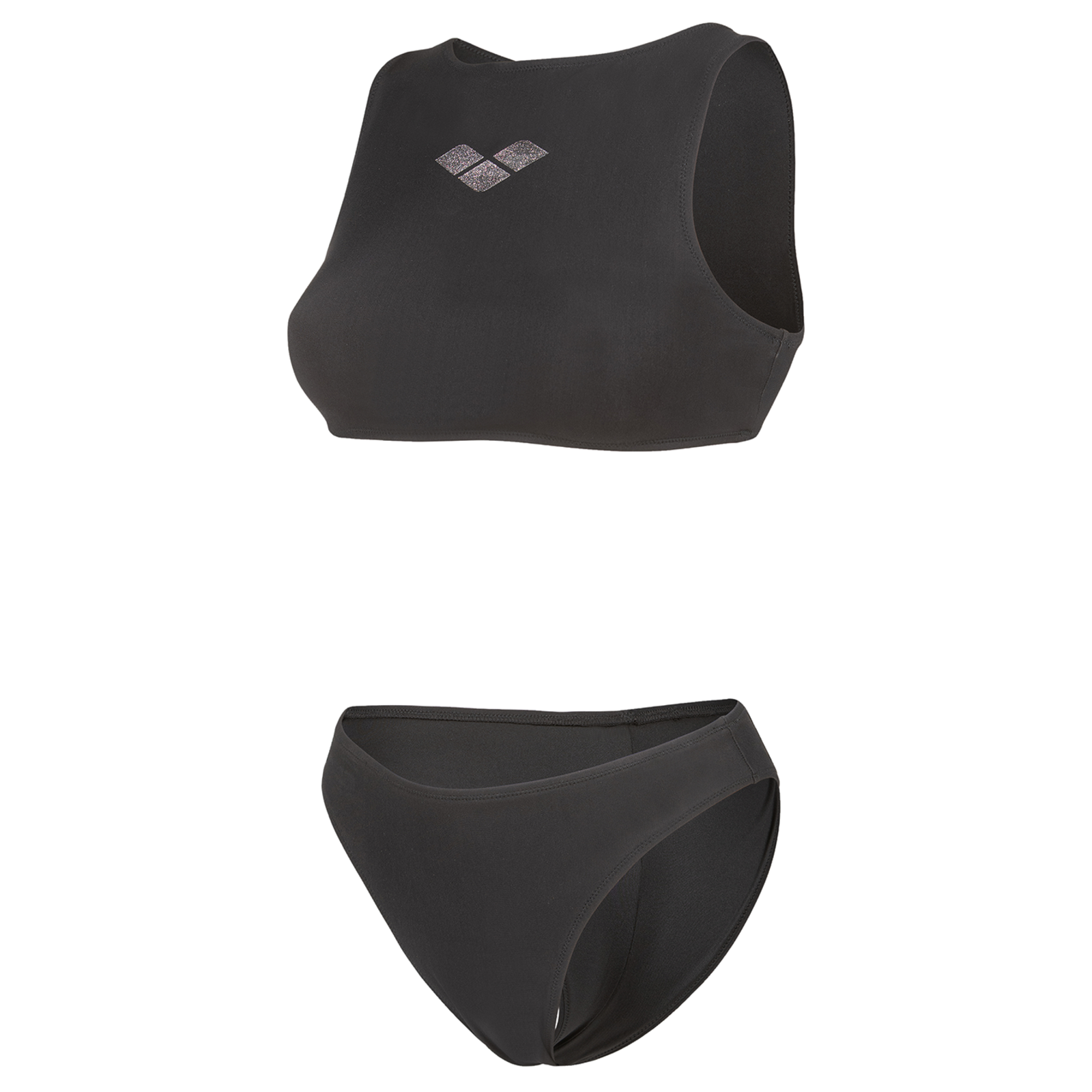 Image of Arena W Arena Scuba Bikini Crop Top Bikini Set Damen, schwarz, Grösse: L