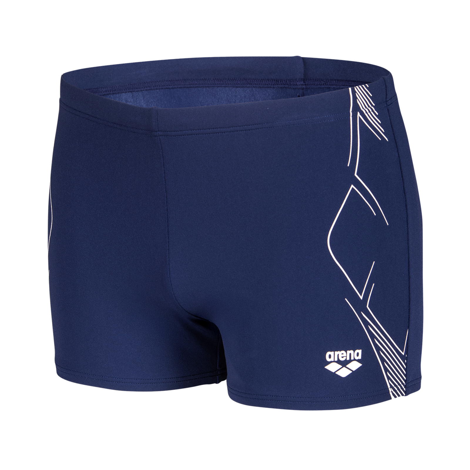 Arena M Arena Graphic Swim Short Swim Short Herren, blau, Grösse: D 5