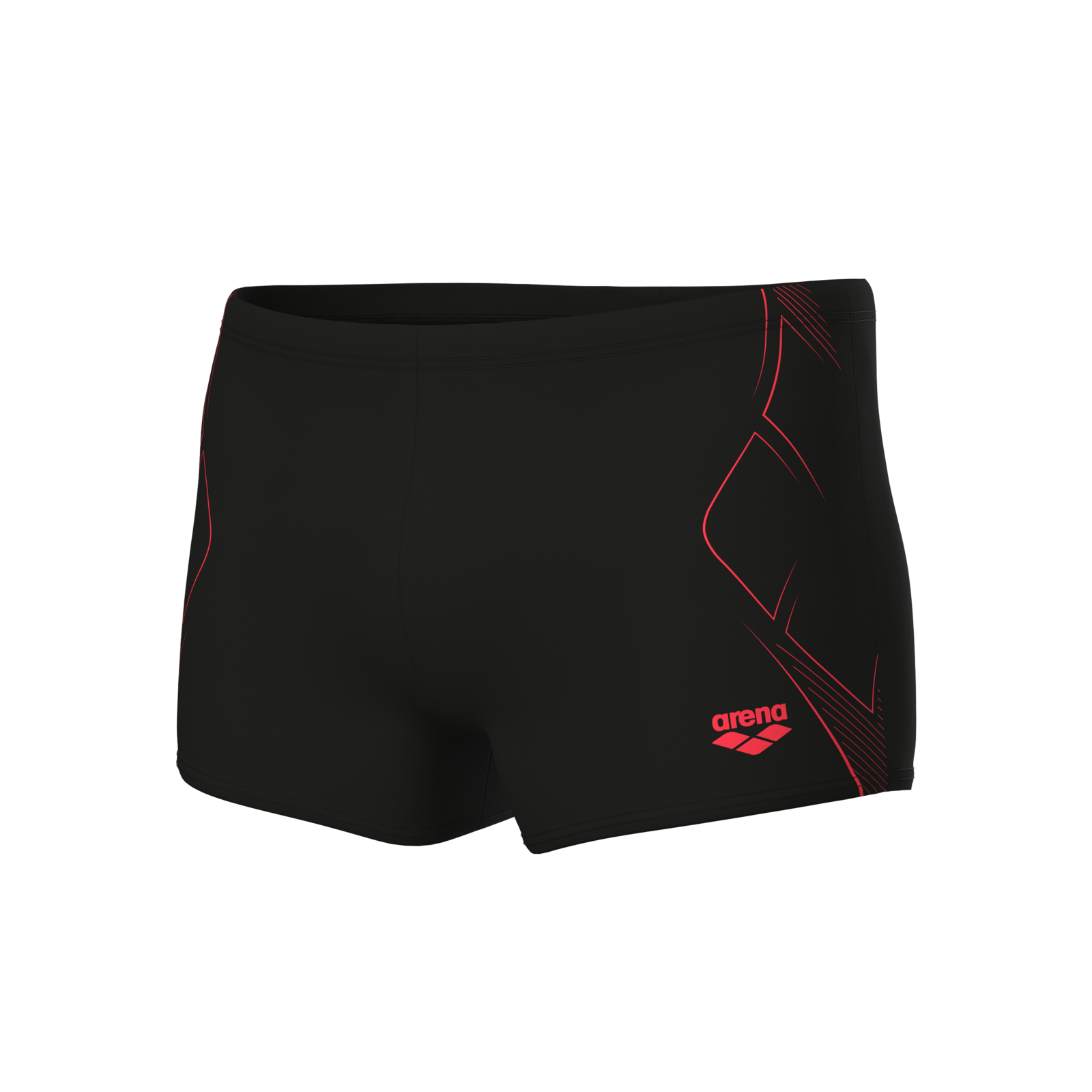 Arena M Arena Graphic Swim Short Swim Short Herren, schwarz, Grösse: D 10