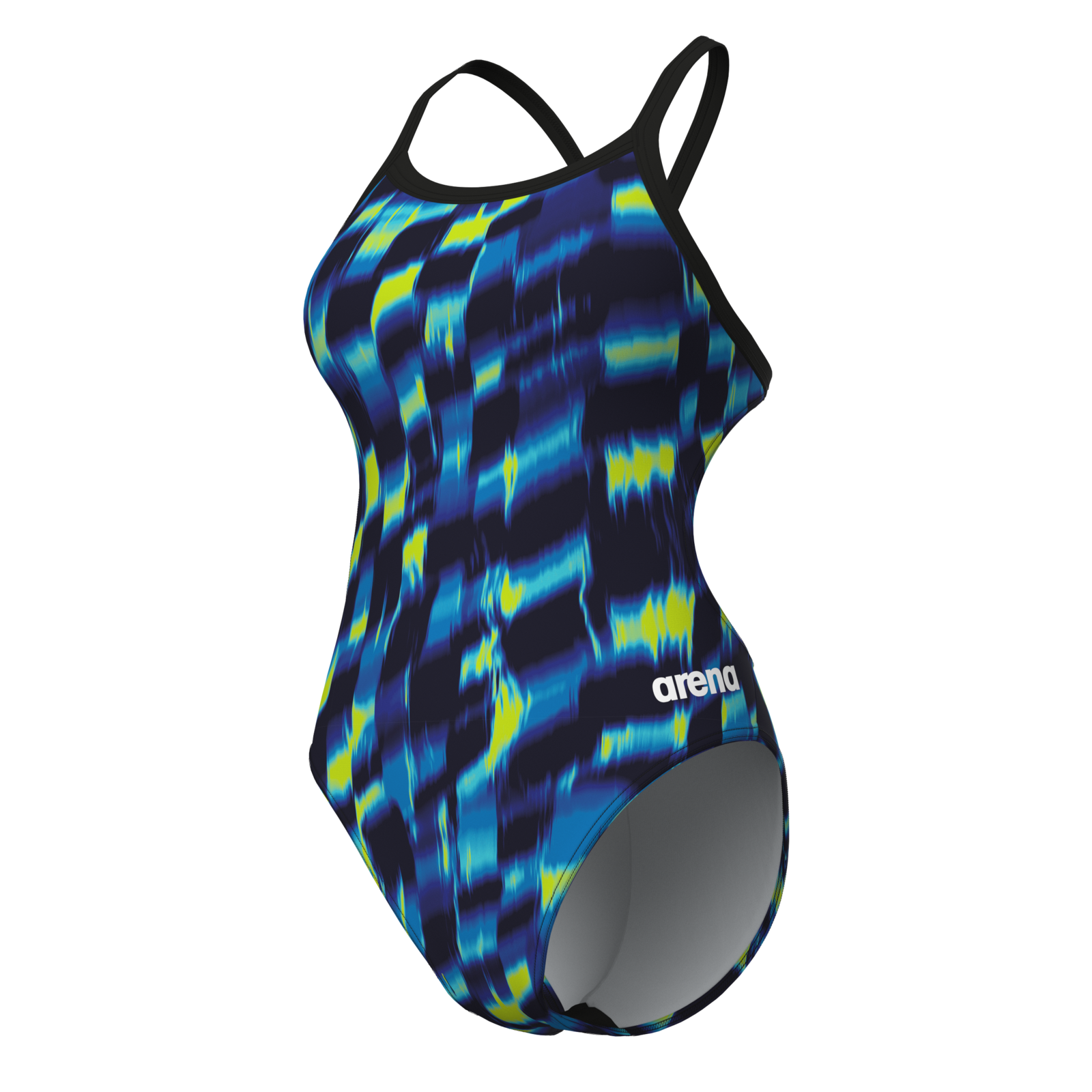 Arena W Arena Wave Swimsuit Challenge Back Damen, blau, Grösse: D 36