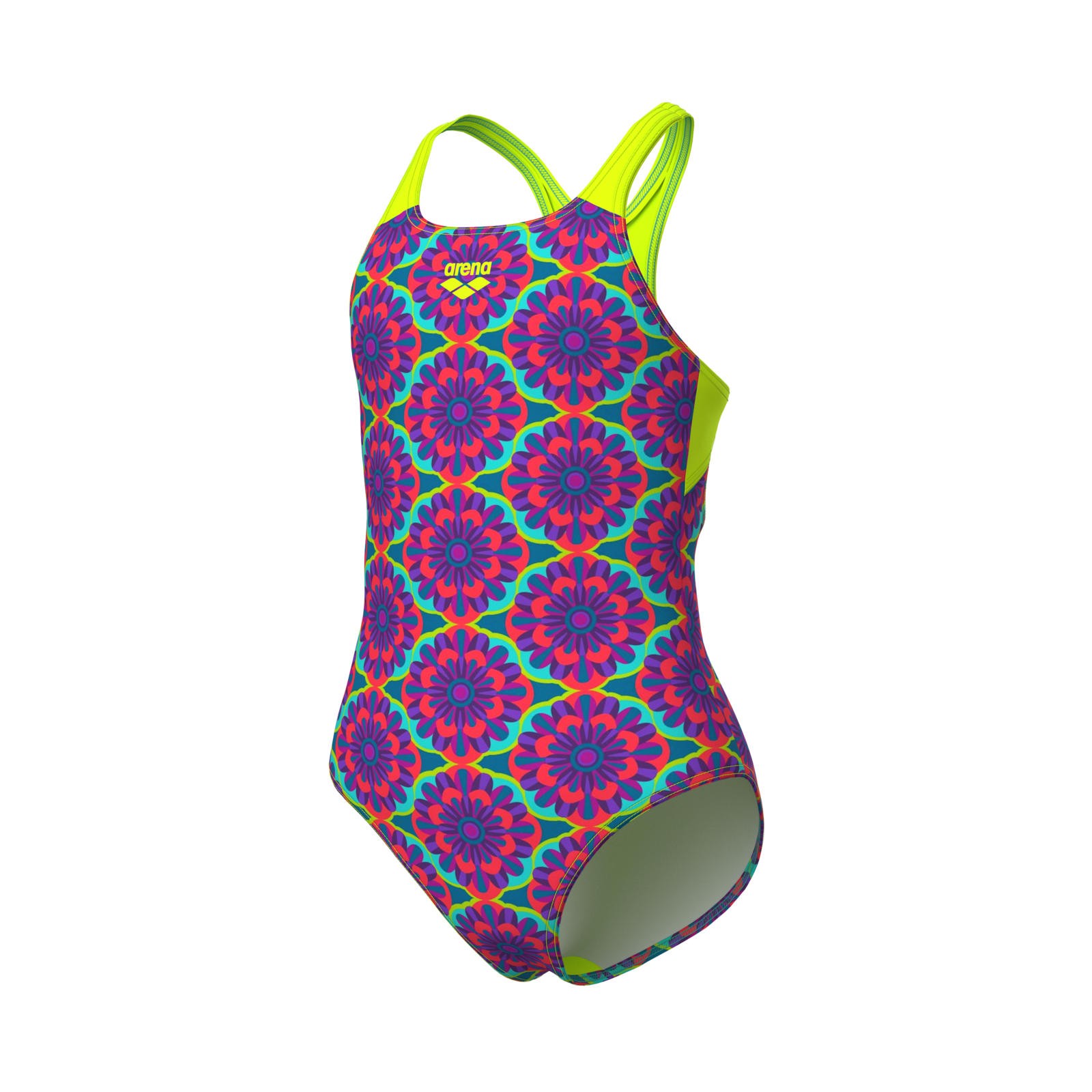Image of Arena G Arena Floral Swimsuit Swim Pro Back Badeanzug Mädchen, mehrfarbig, Grösse: 116